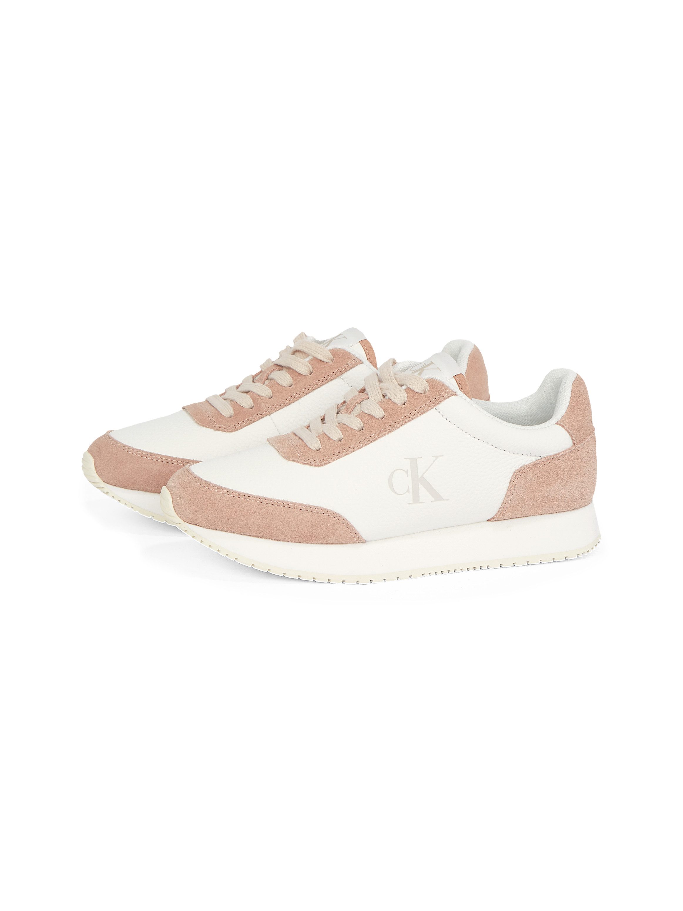 Calvin Klein Sneakers RUNNER LACEUP LOW MIX MG freizeitschoen halfschoen veterschoen met zij ck-logo