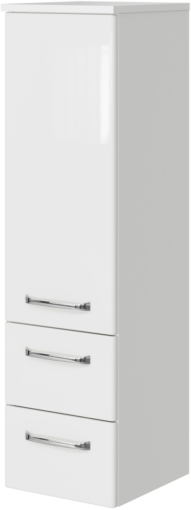 Saphir Badmeubelset Trentino 3-delig mineralen marmer wasbak, LED spiegelkast (4 stuks)