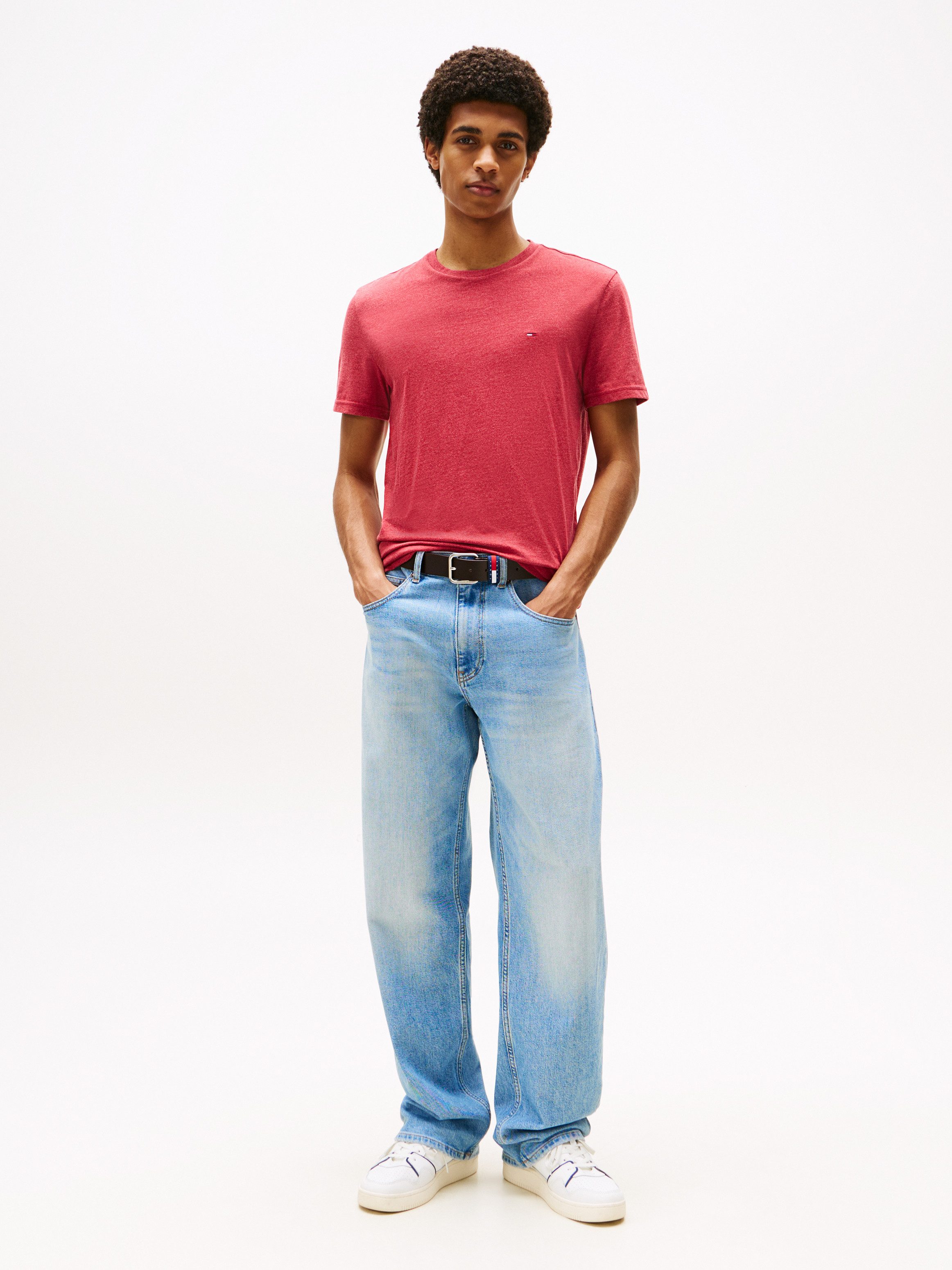 TOMMY JEANS T-shirt TJM XSLIM JASPE HTR TEE EXT