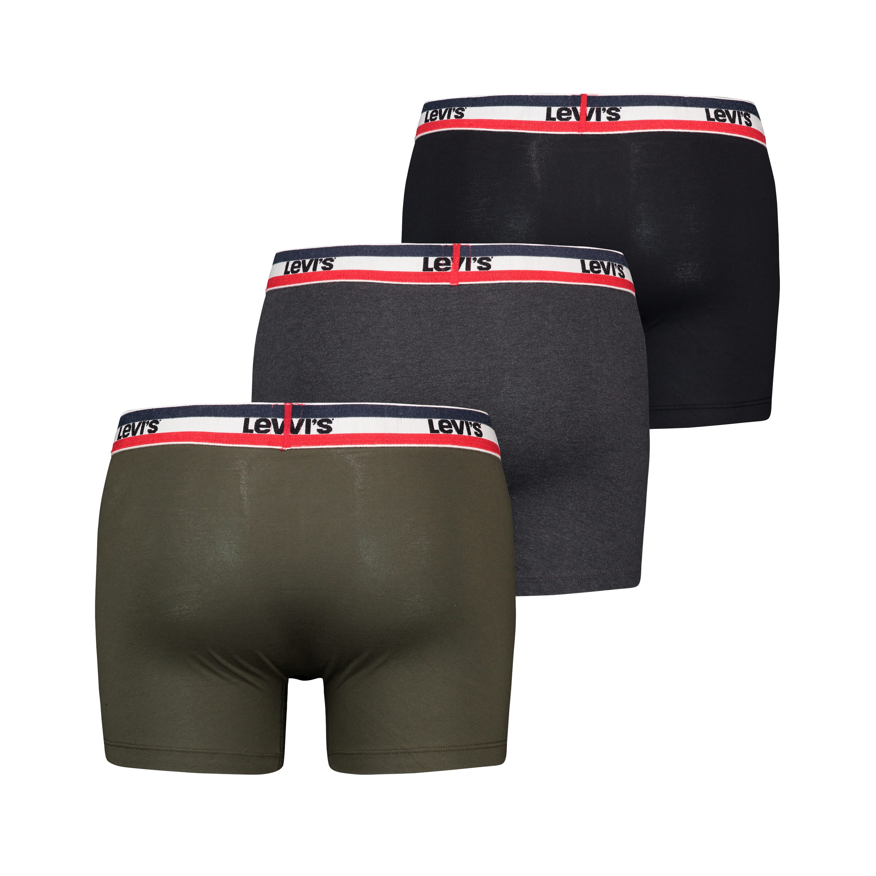 Levi's® Boxershort LEVIS MEN SPRTSWR LOGO BOXER BRIEF 3P (Set van 3)