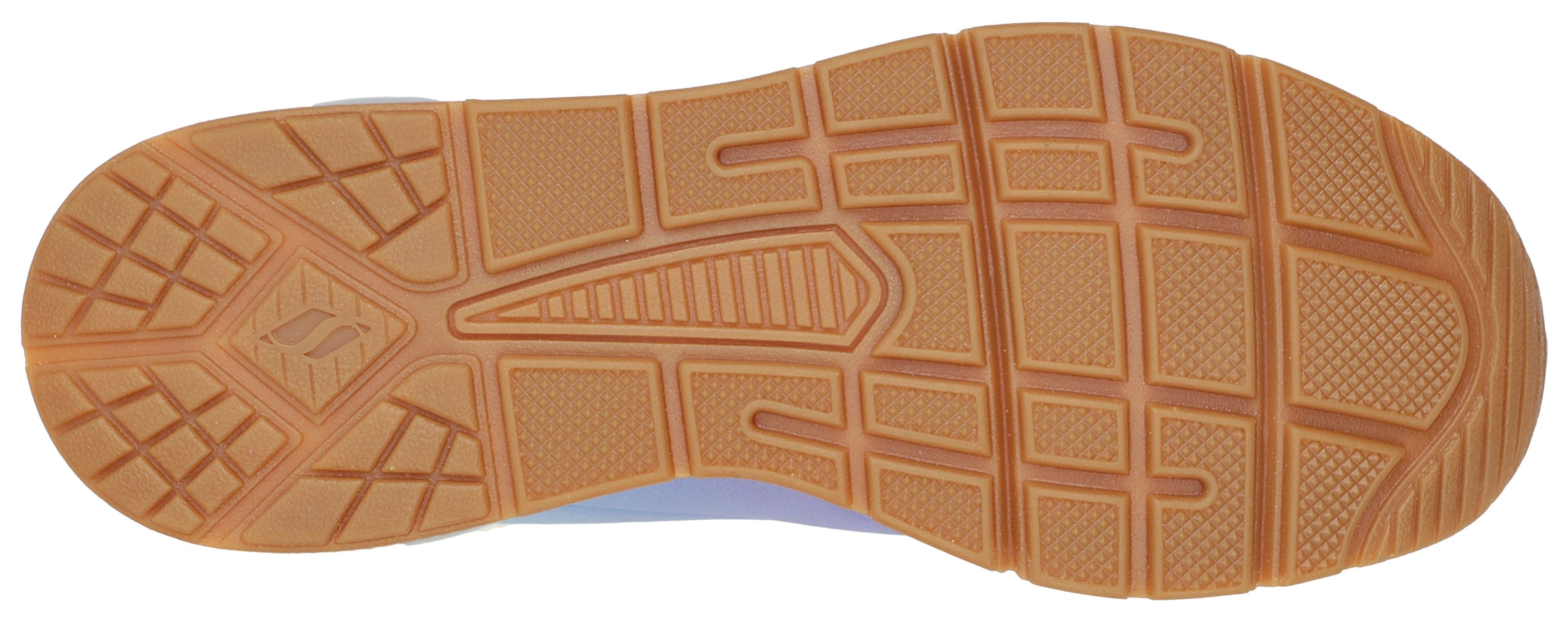Skechers Sneakers UNO 2 OMBRE AWAY in heldere kleurcombinatie, vrijetijdsschoen, lage schoen, veterschoen