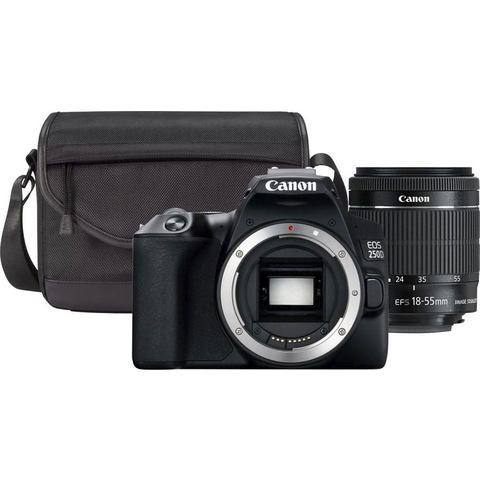 Canon EOS 250D Zwart + 18-55mm f-3.5-5.6 DC III + Tas + 16GB geheugenkaart + doekje