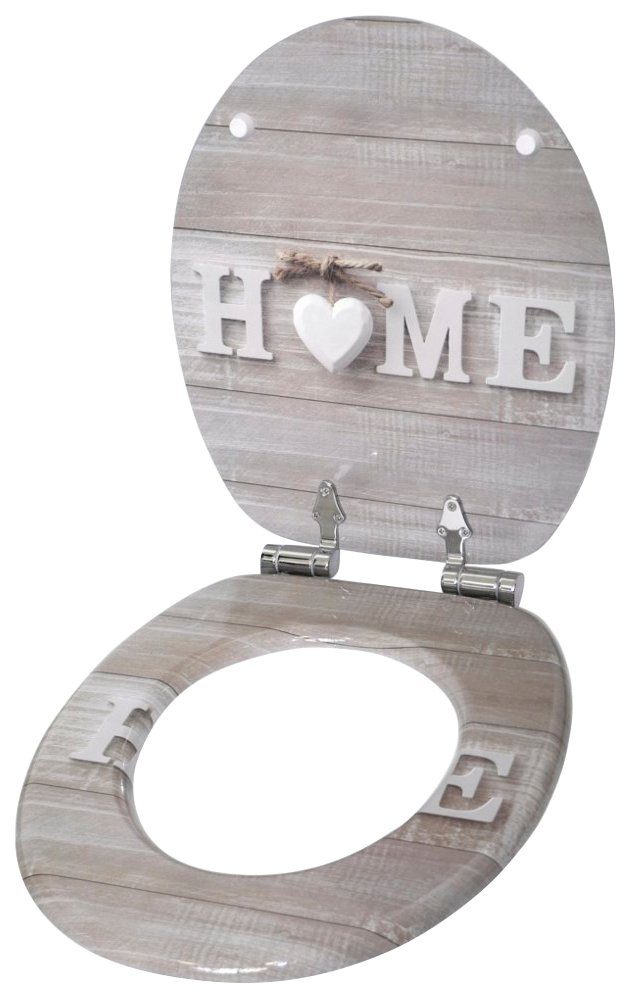 Sanilo Set badkameraccessoires Home bestaand uit toiletzitting, badmat en wastafelplug (complete set, 3-delig)