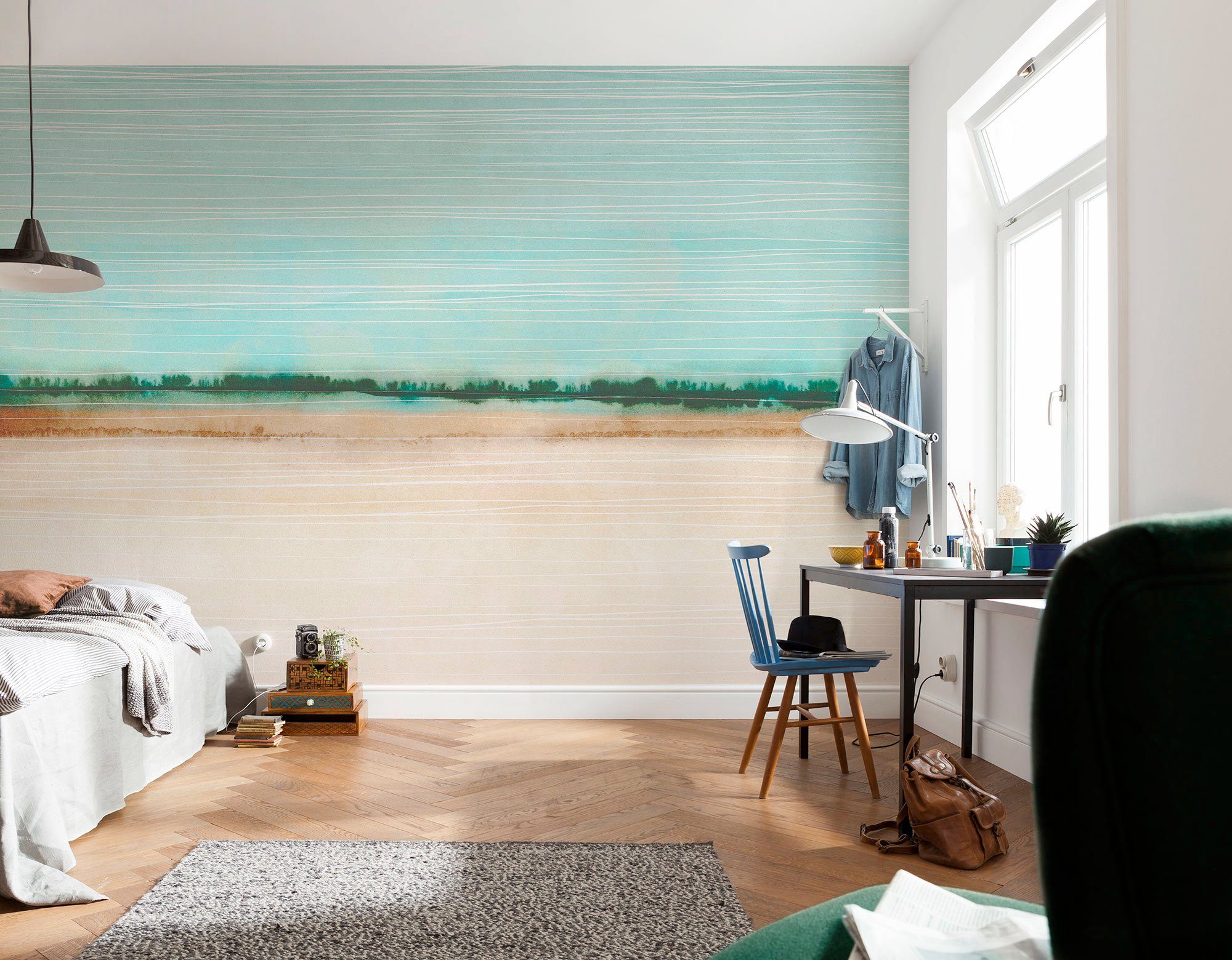 Komar Vliesbehang Digitale print vlies - Drift - Afmeting 350 x 250 cm (1 stuk)
