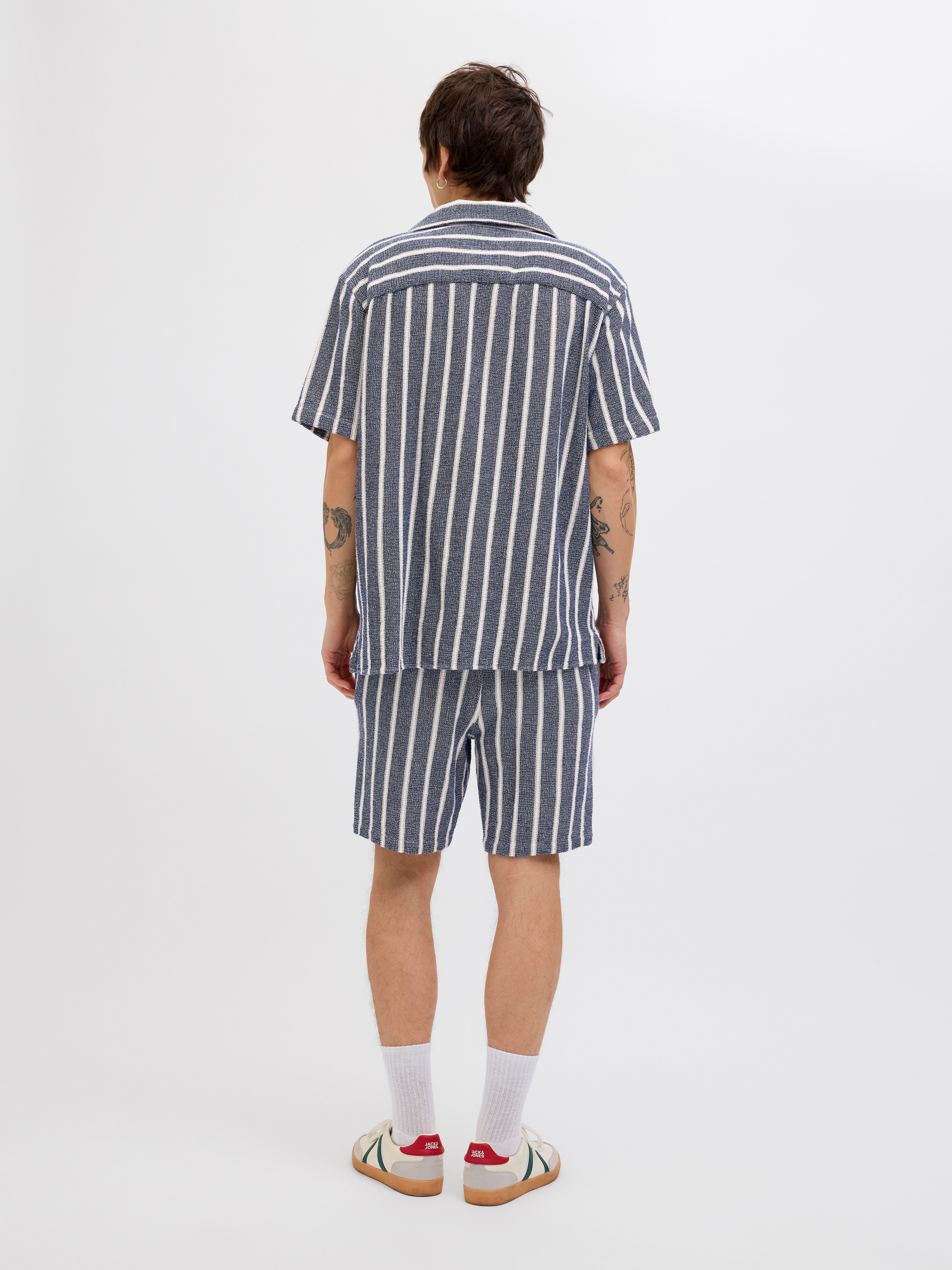 Jack & Jones Joggingbroek JPSTJAIDEN COBA STRIPE JOG SHORT SRT SN