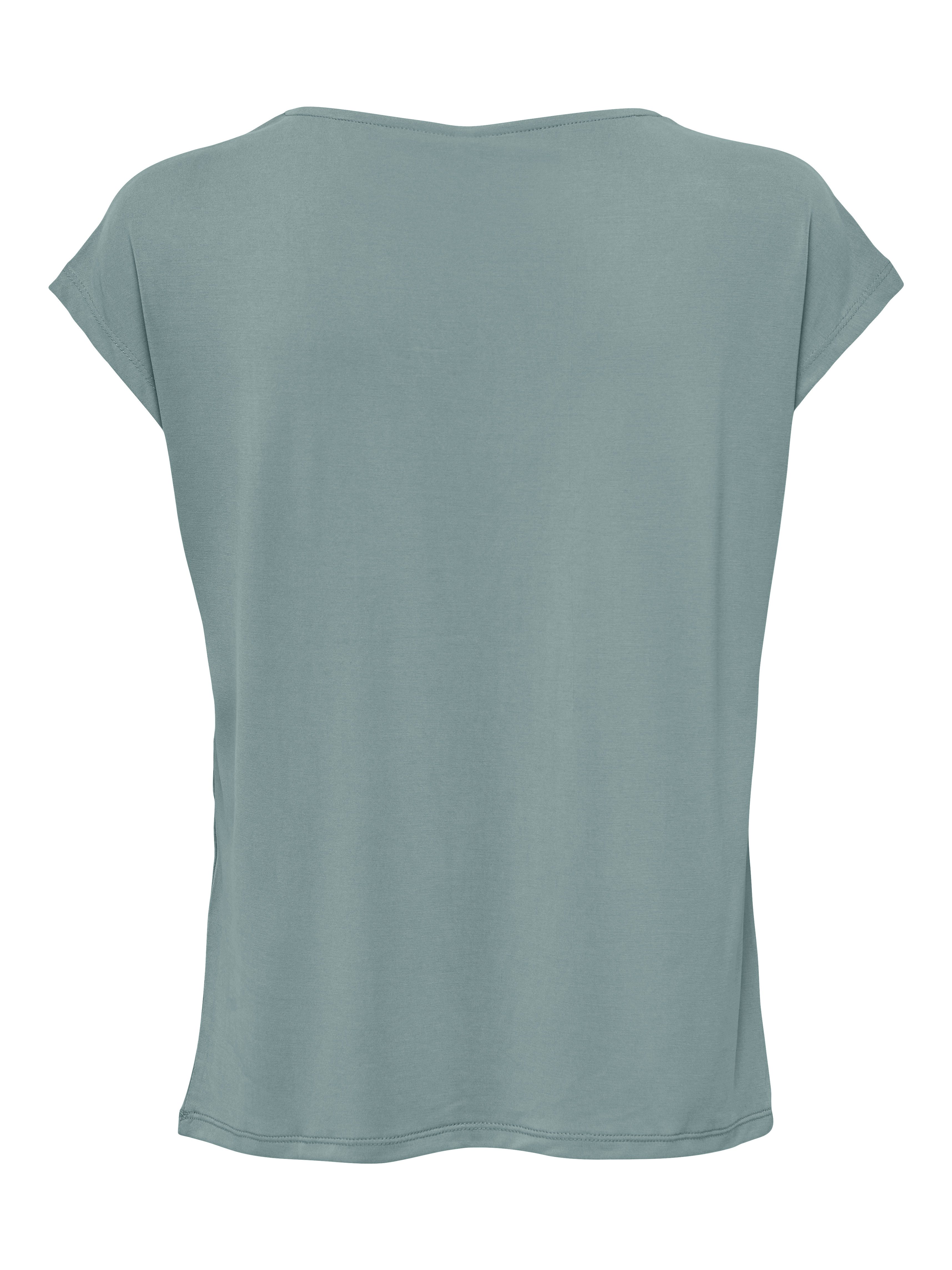 Only Shirt met V-hals ONLFREE S/S MODAL V-NEC TOP BOX JRS NOOS