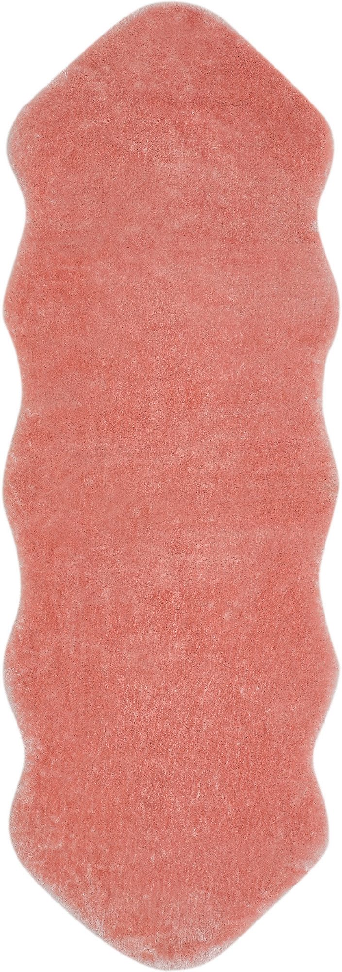 Andiamo Vachtvloerkleed Lam imitatiebont Nepbont, bijzonder zacht door microvezel, klantenfavoriet dieren vloerkleden maat 55x160 cm roze