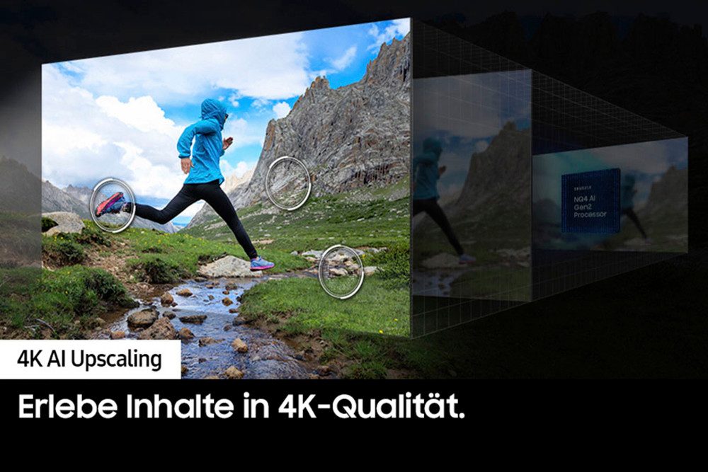 Samsung QLED-TV, 163 cm / 65", 4K Ultra HD, Smart TV, Neural Quantum 4K AI Gen2-processor, tot 120Hz
