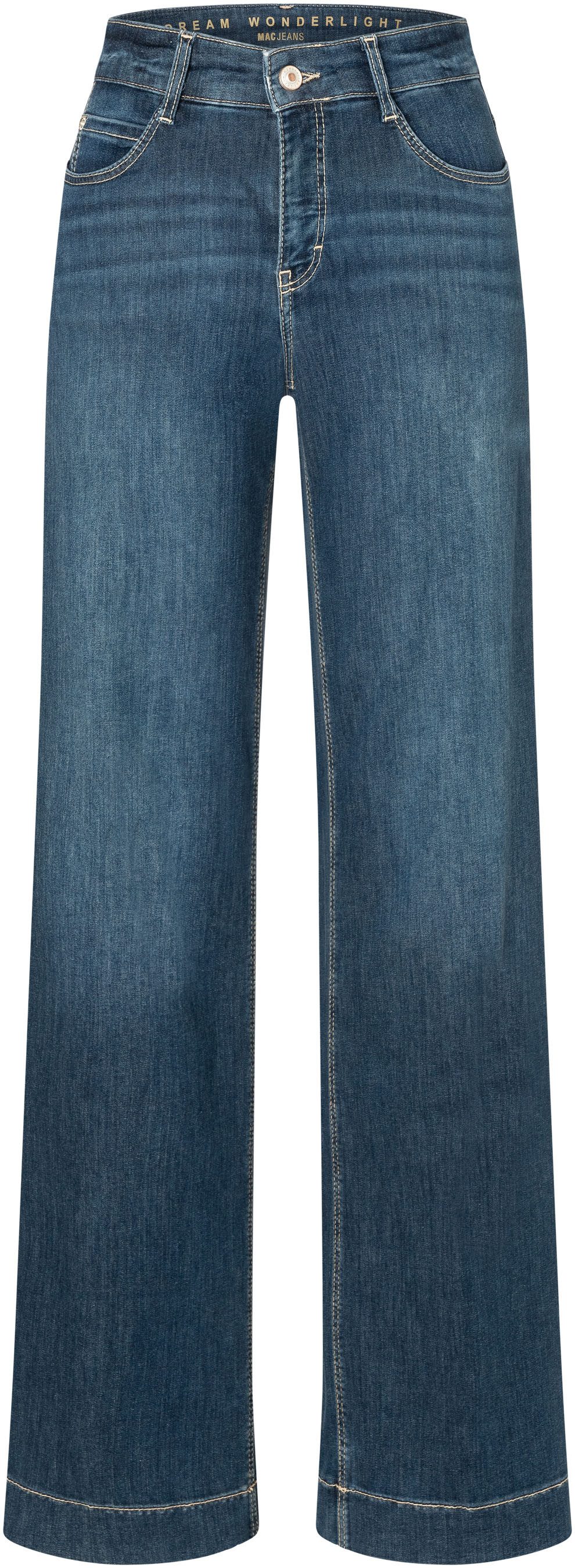 MAC Wijde jeans DREAM WIDE met wijde broekspijp - stretch