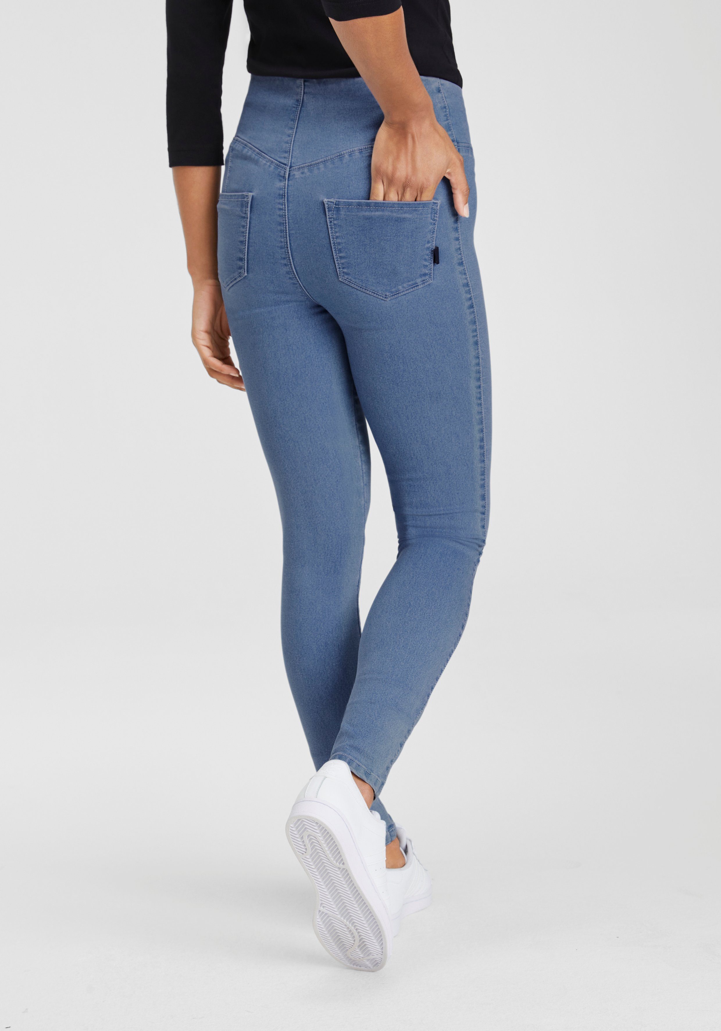 Arizona Jeggings extra-strak gesneden pasvorm, hoge taille