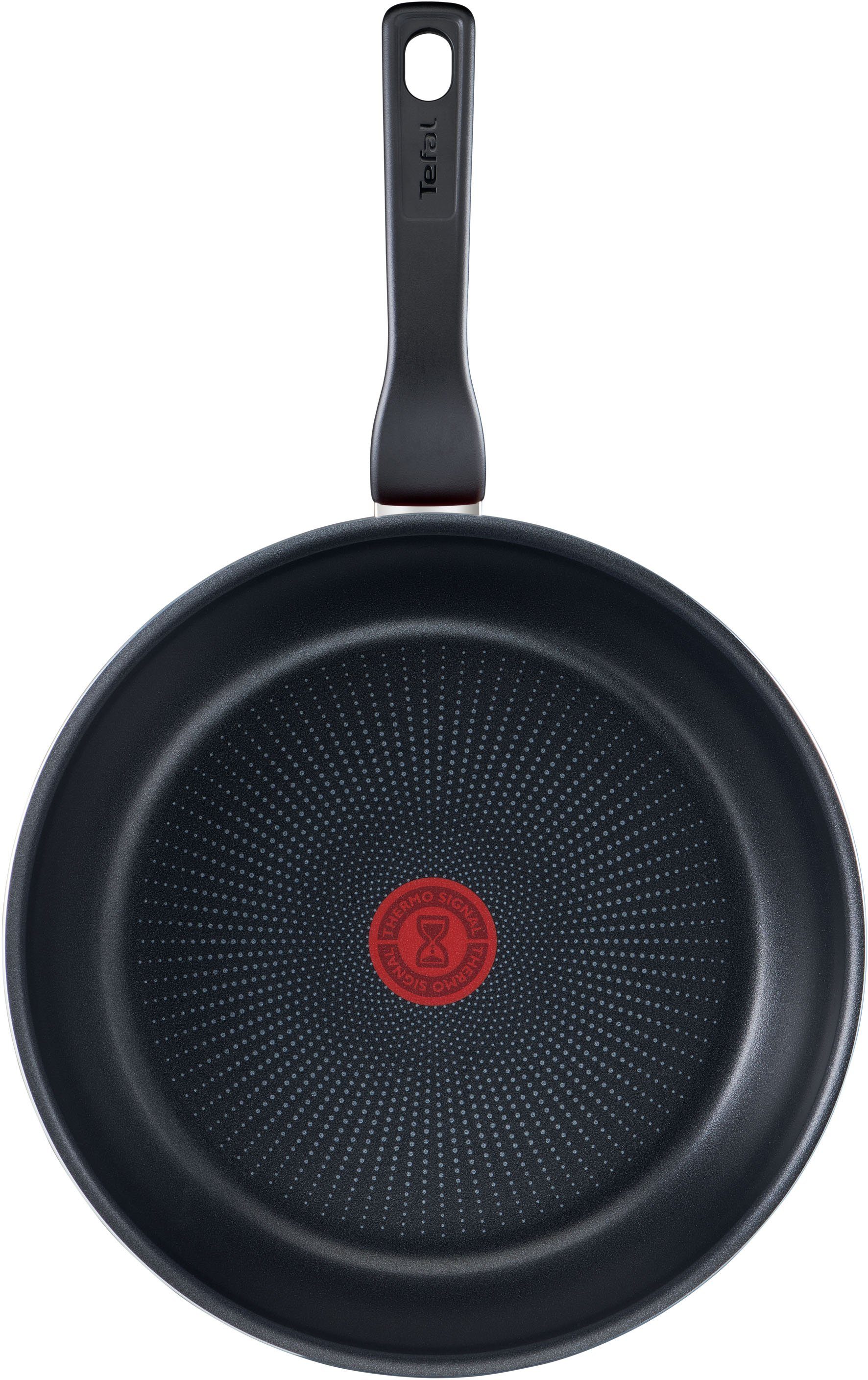 Tefal Pannenset XL Force Anti-aanbak, thermo-signaal, diepe vorm, voor alle kookplaten behalve inductie (set, 2-delig)