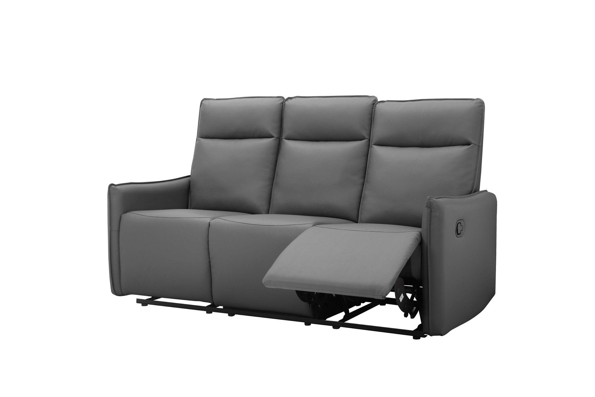Dorel Home 3-zitsbank Lugo, bioscoopbank met relaxfunctie in kunstleer en geweven stof