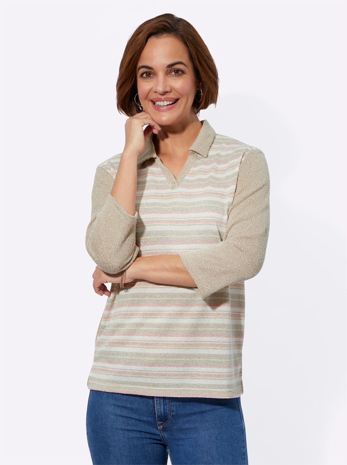 Classic Basics Poloshirt (1-delig) dames polo's maat 46 bruin