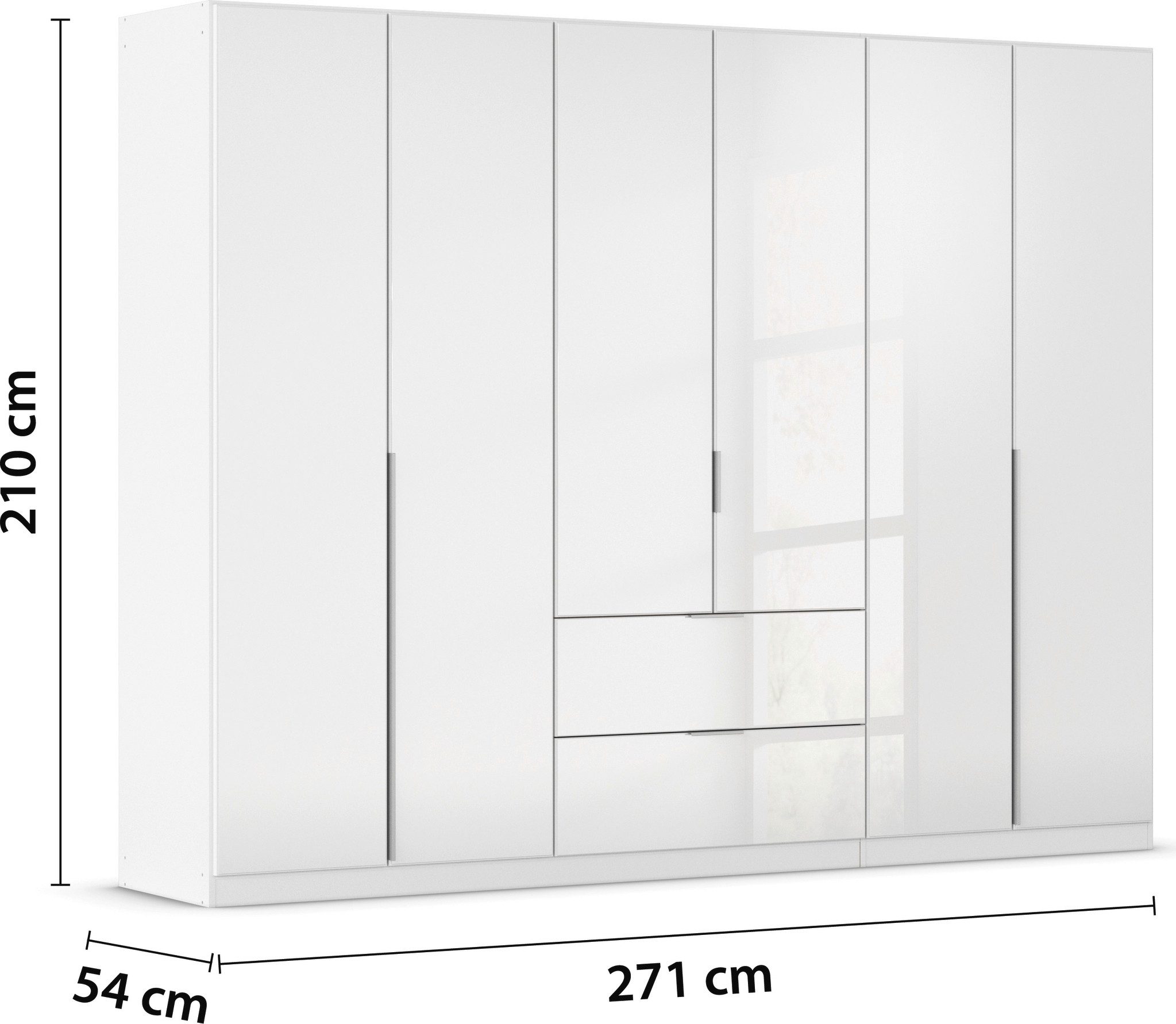 rauch Draaideurkast Kledingkasten kast garderobe AGORDO met glazen front