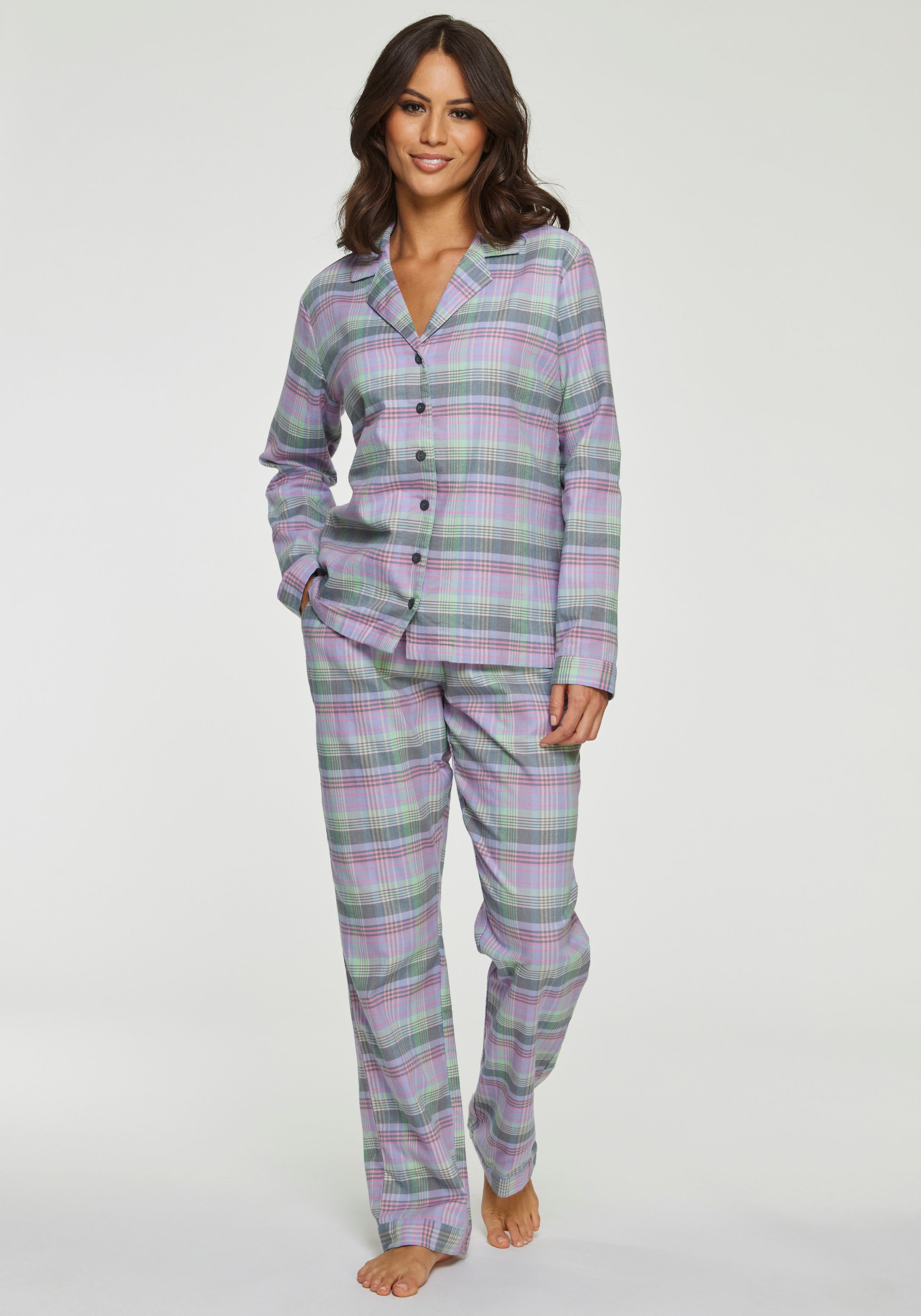 Vivance Dreams Pyjama van knuffelzacht flanel (2-delig)