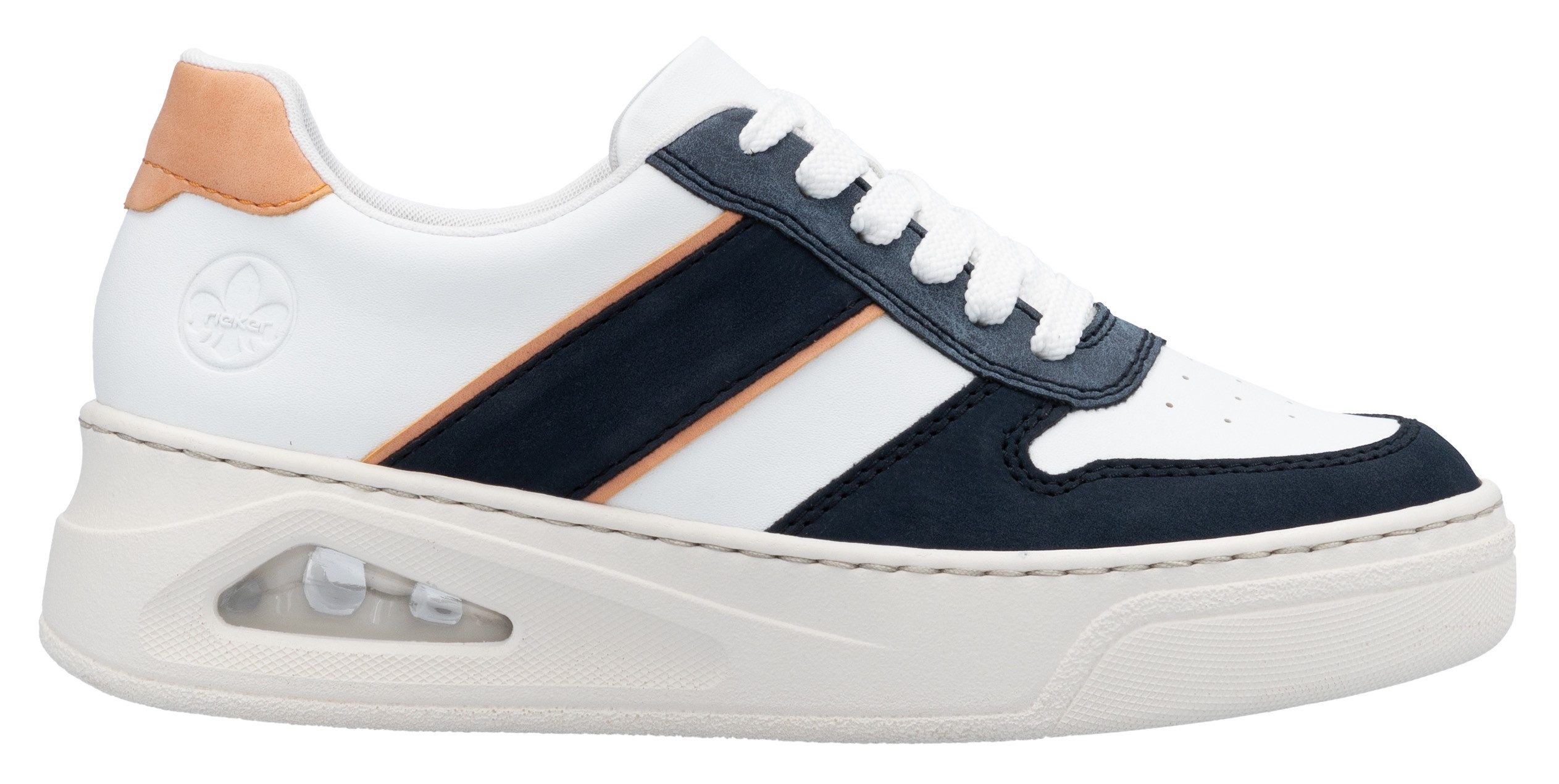 Rieker Plateausneakers , basket-sneaker, veterschoen, lage schoen met rieker air uitrusting