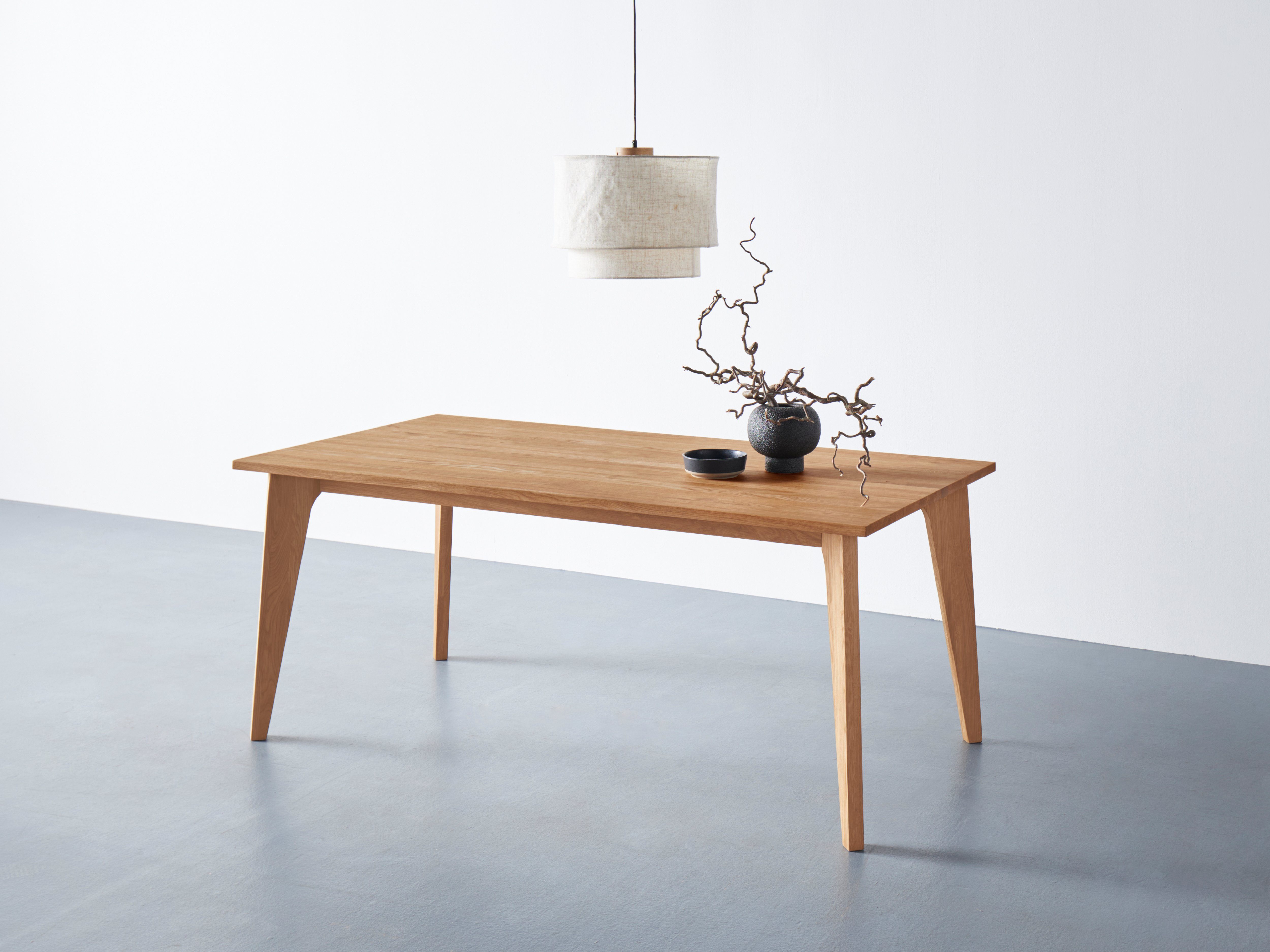 andas Eettafel Amali Van massief eiken, in 3 breedten