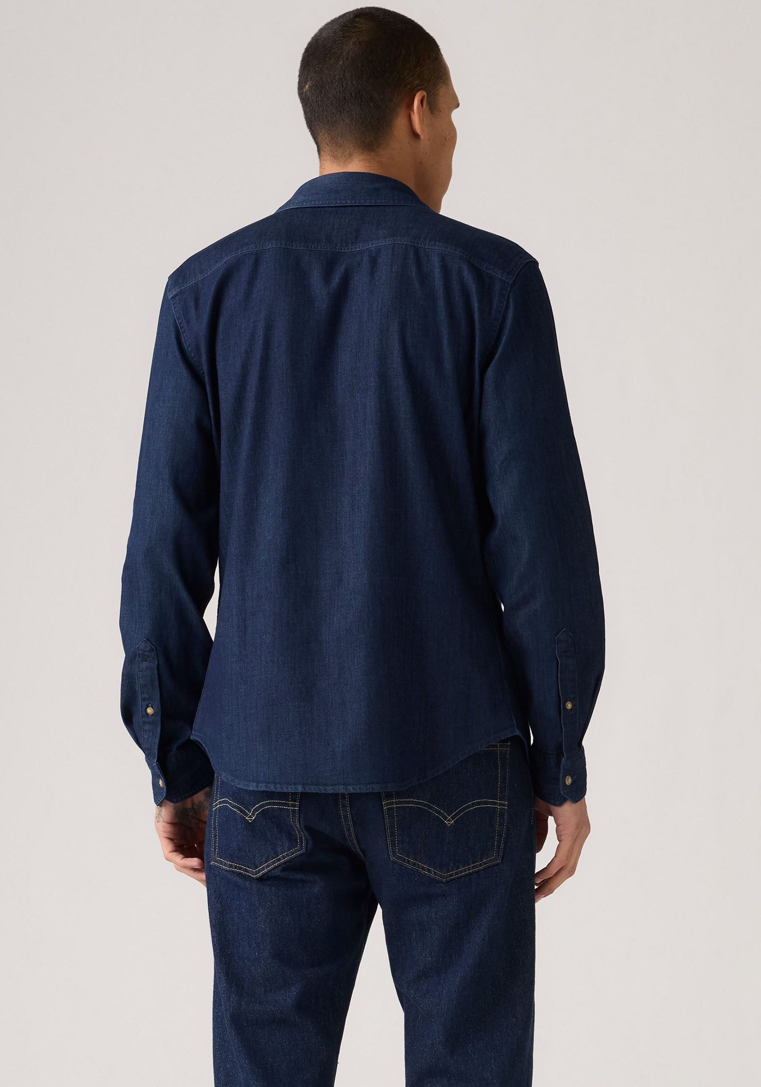Levi's® Jeans overhemd LS BATTERY HM SHIRT SLIM van onderhoudsvriendelijke katoenmix