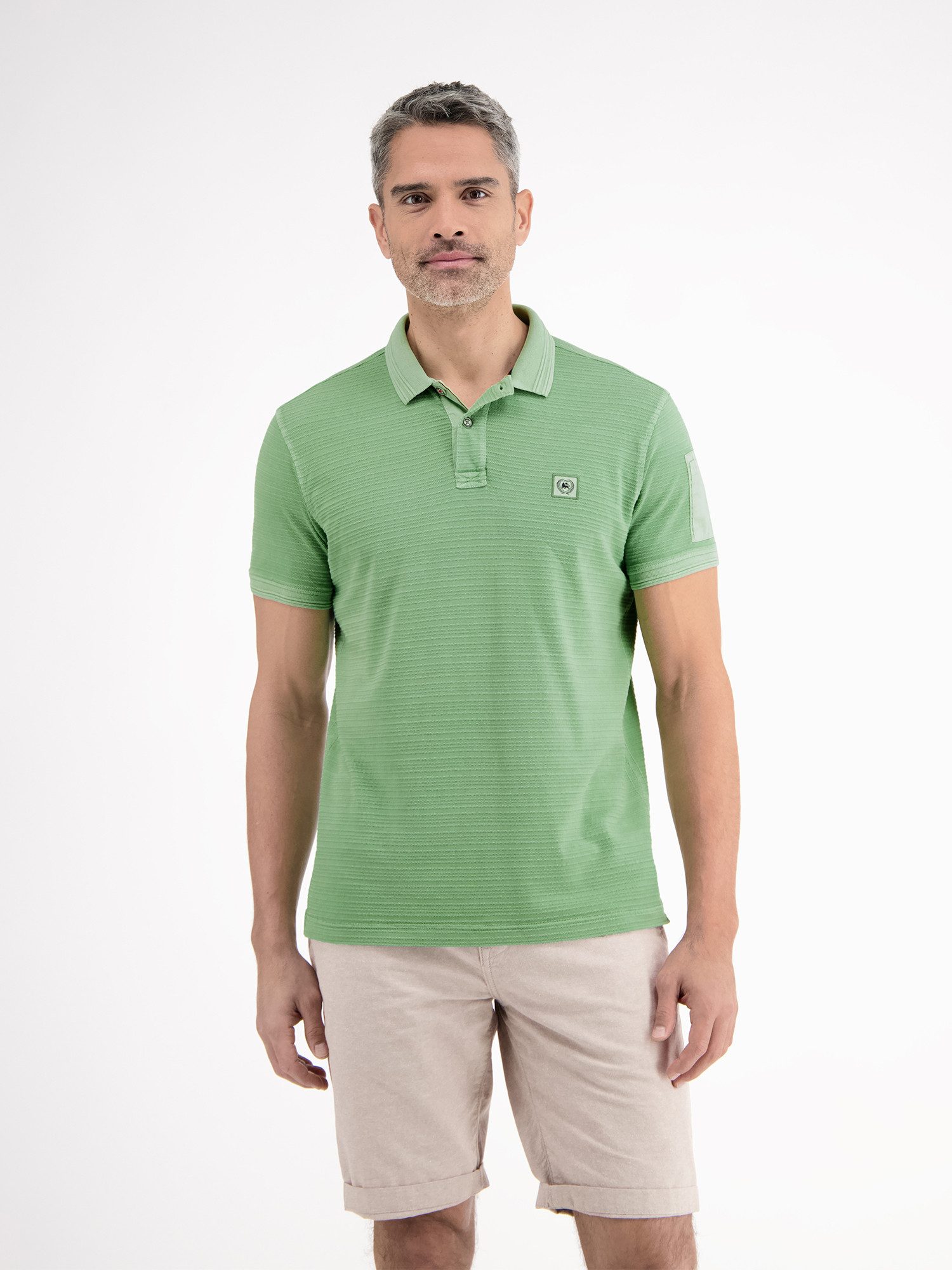 Lerros Poloshirt LERROS tonale gestreepte poloshirt voor heren