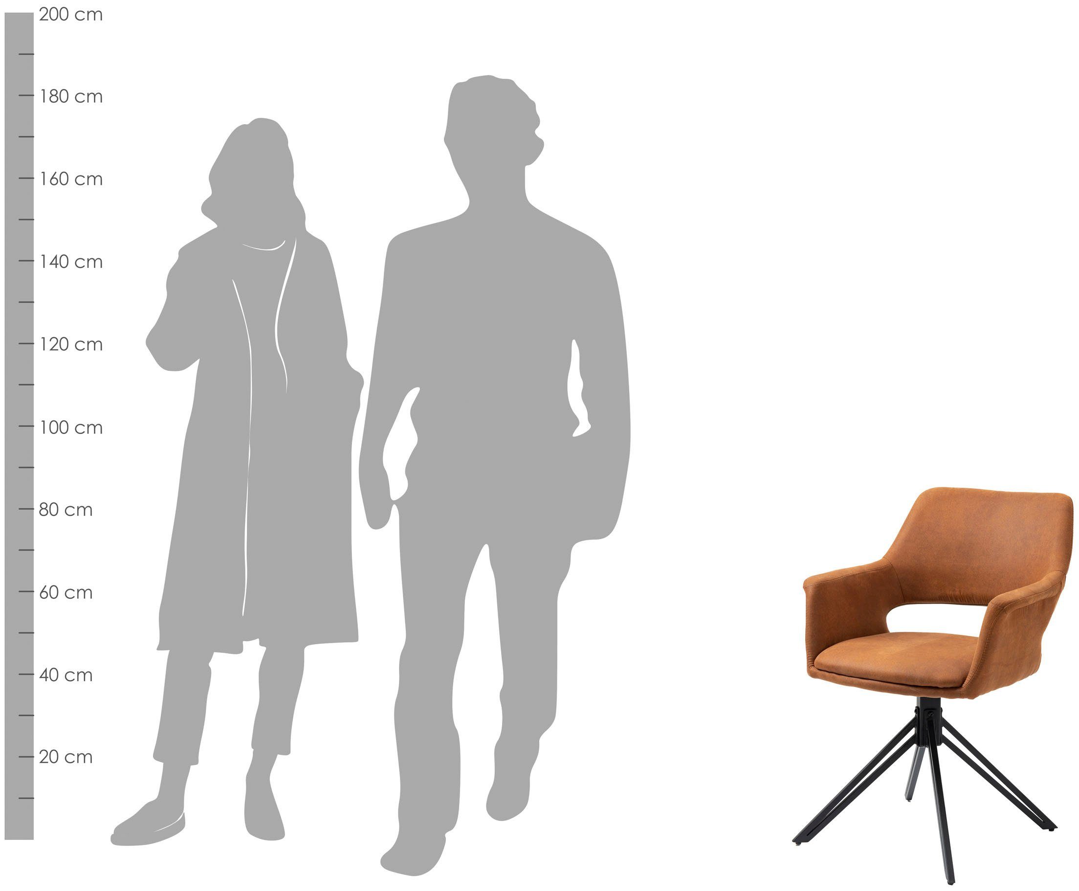 byLIVING Eetkamerstoel Estelle 360° draaibaar (set, 2 stuks)