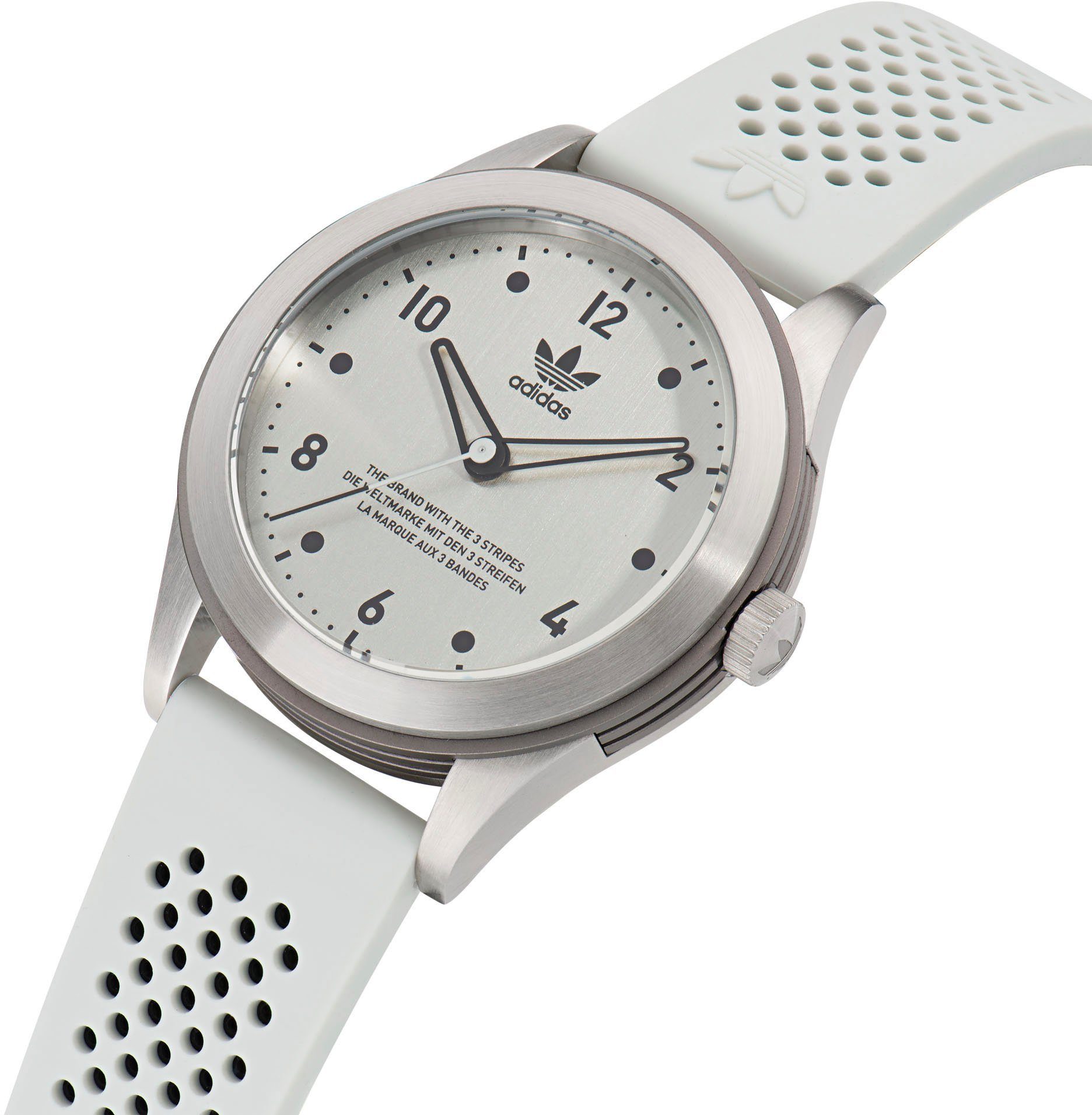 adidas Originals Kwartshorloge CODE THREE Polshorloge, dames, herenhorloge, siliconen band