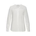 ajc blouse met lange mouwen met bindstrik en kanten beleg - nieuwe collectie wit