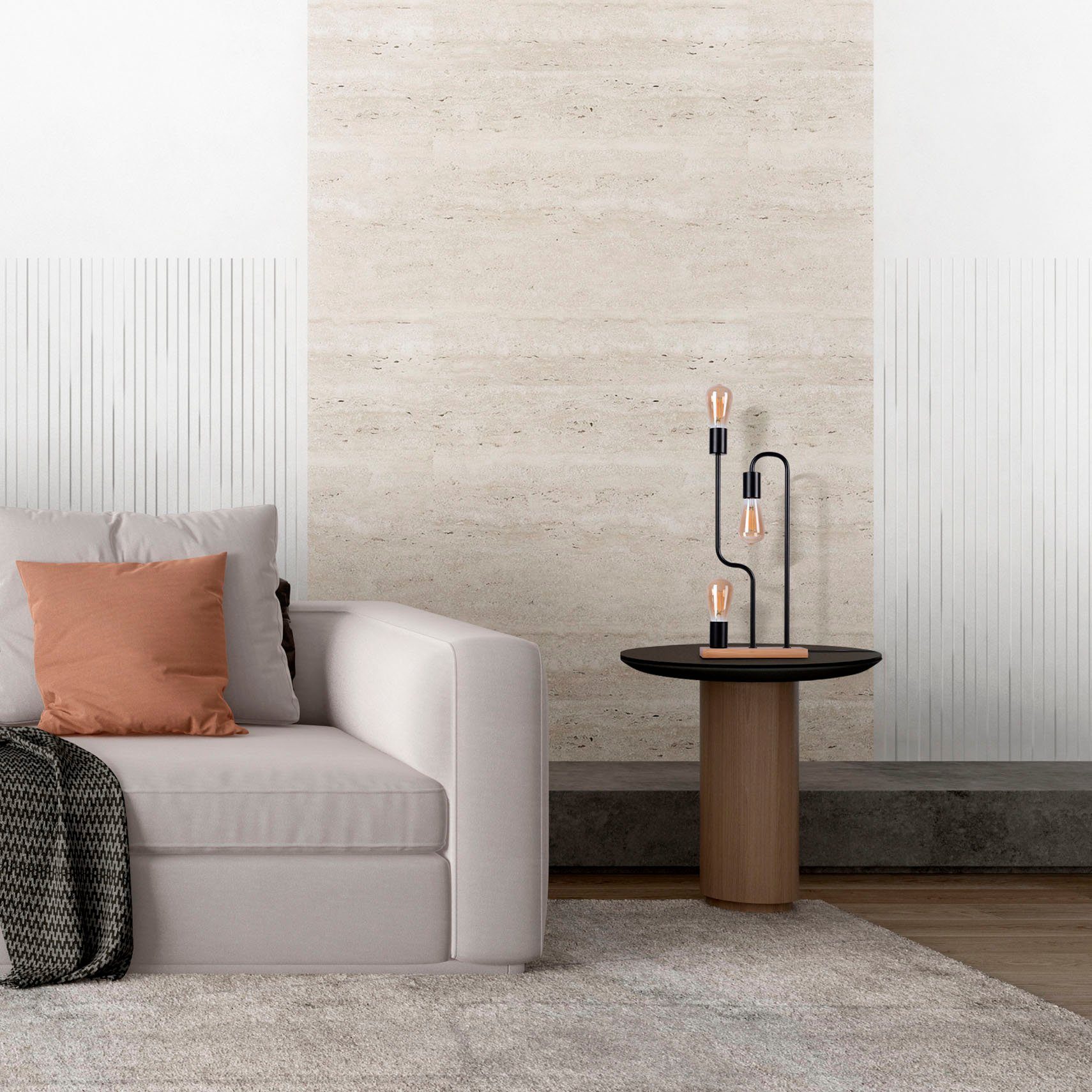Paco Home Tafellamp GERALT LED woonkamer slaapkamer eetkamer leeslamp decor E27