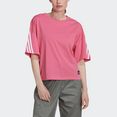 adidas performance t-shirt adidas sportswear future icons 3-stripes roze