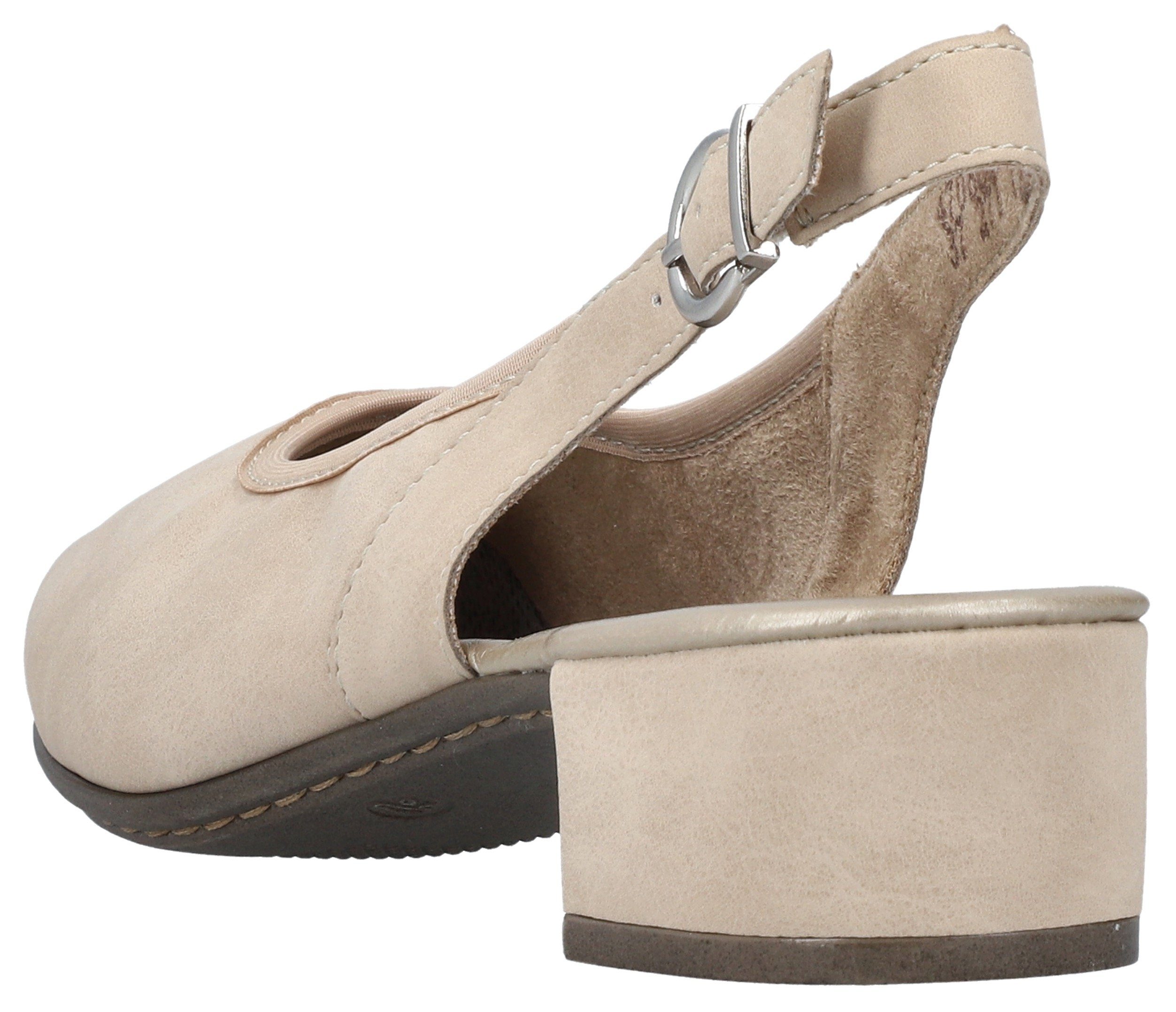 Rieker Slingback pumps avondschoen, zomerschoen, blokhak, met verstelbare band