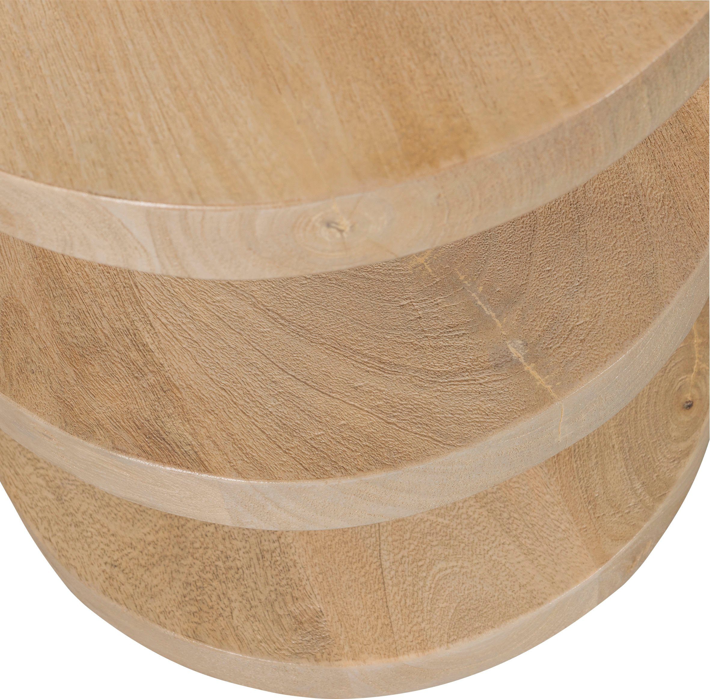 WOOOD Bijzettafel Milan van mango-hout, h 42 cm x b 36 cm