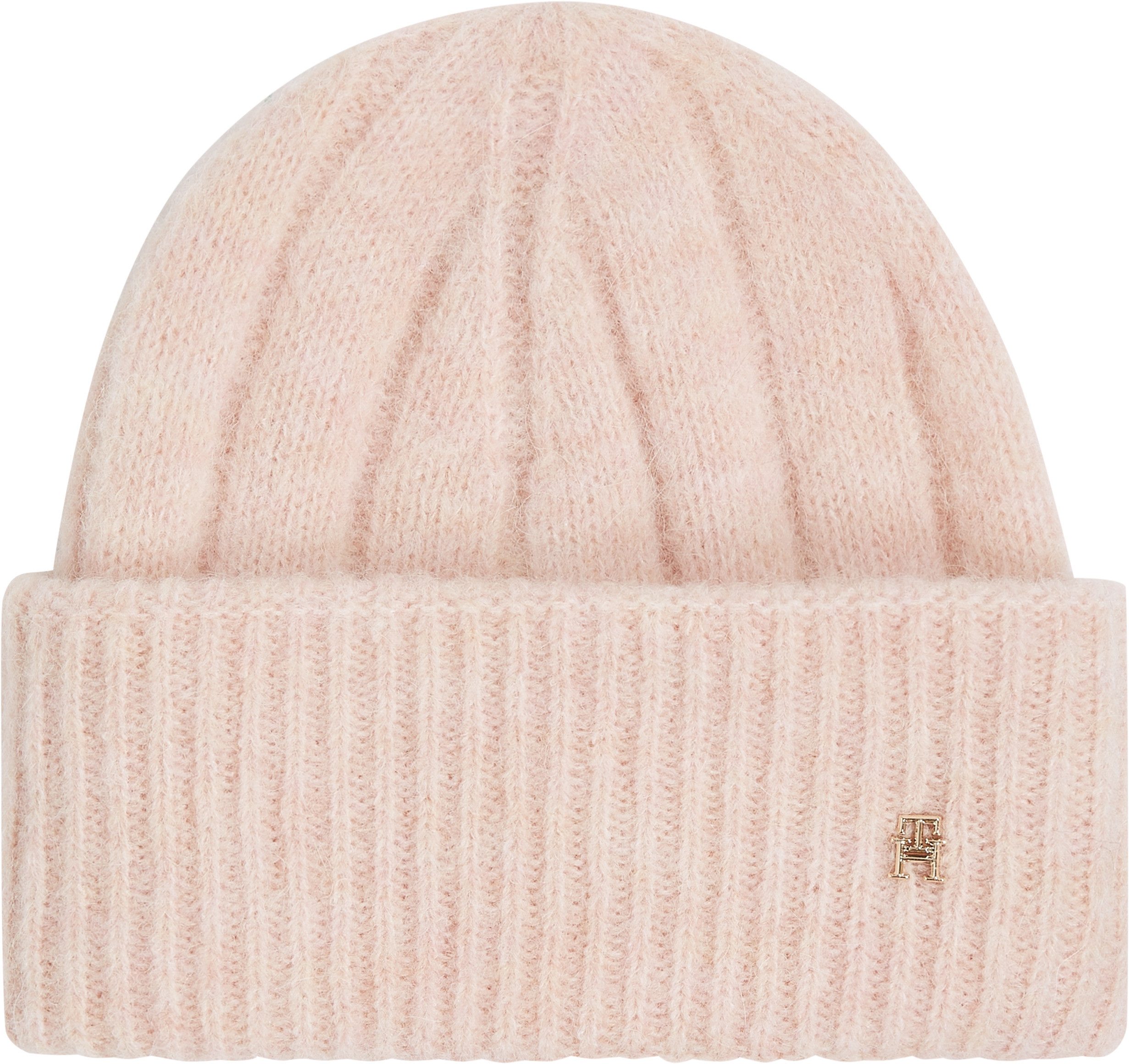 Tommy Hilfiger Beanie TH TIMELESS BEANIE met monogram-embleem