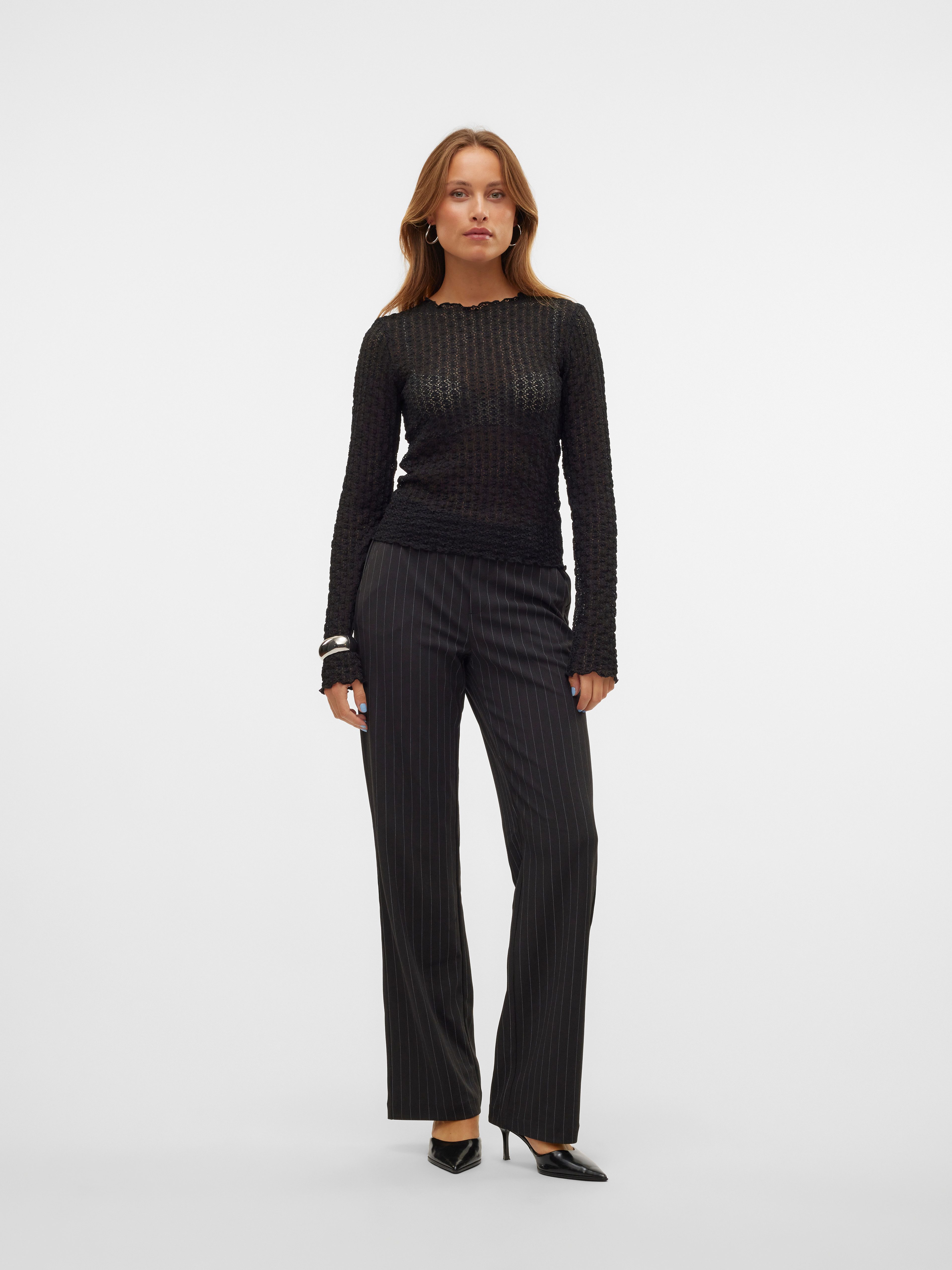 Vero Moda Pantalon VMMAYA MY MW STRAIGHT PRINT PANT NOOS