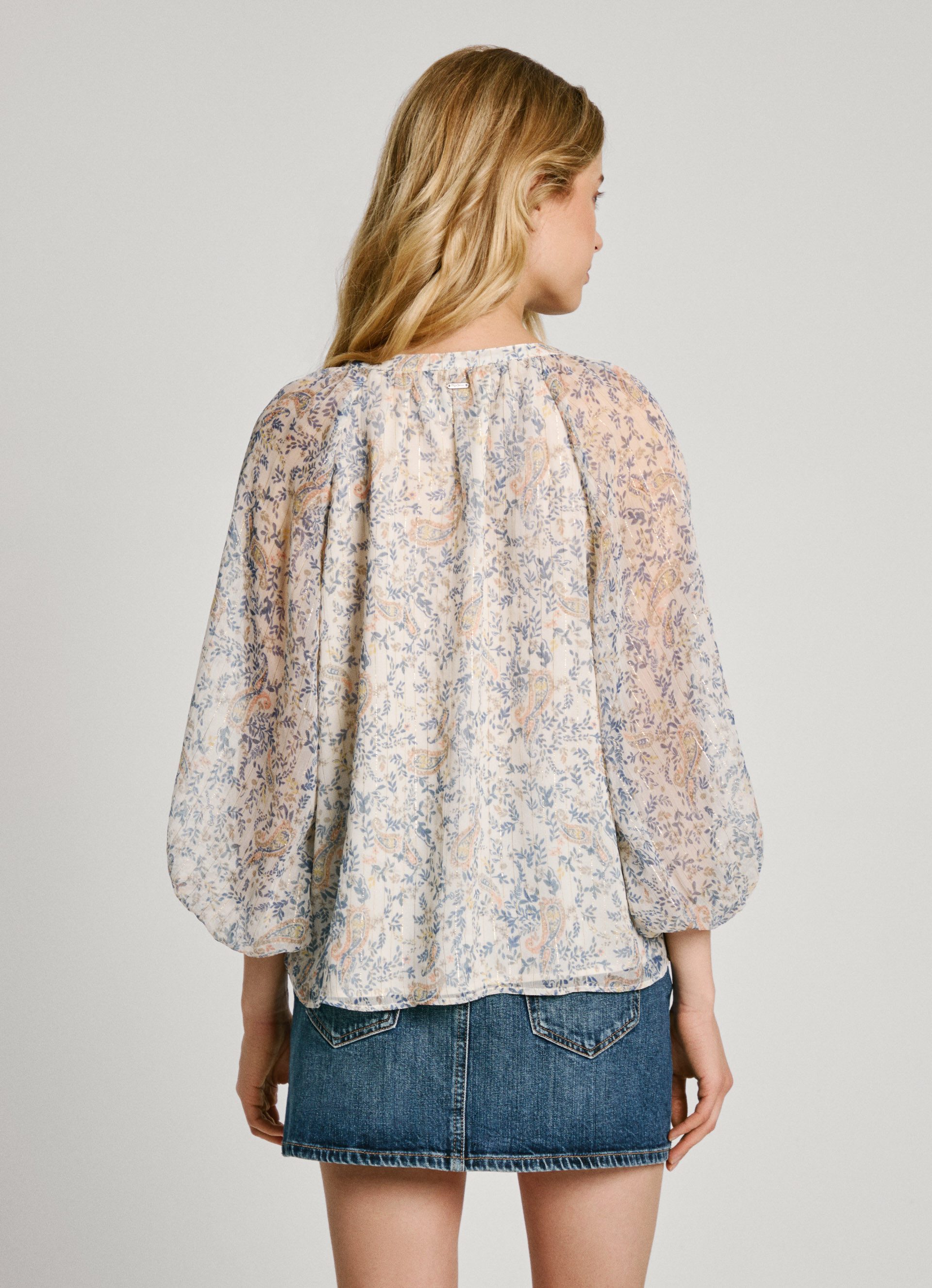 Pepe Jeans Gedessineerde blouse Martina met paisley patroon