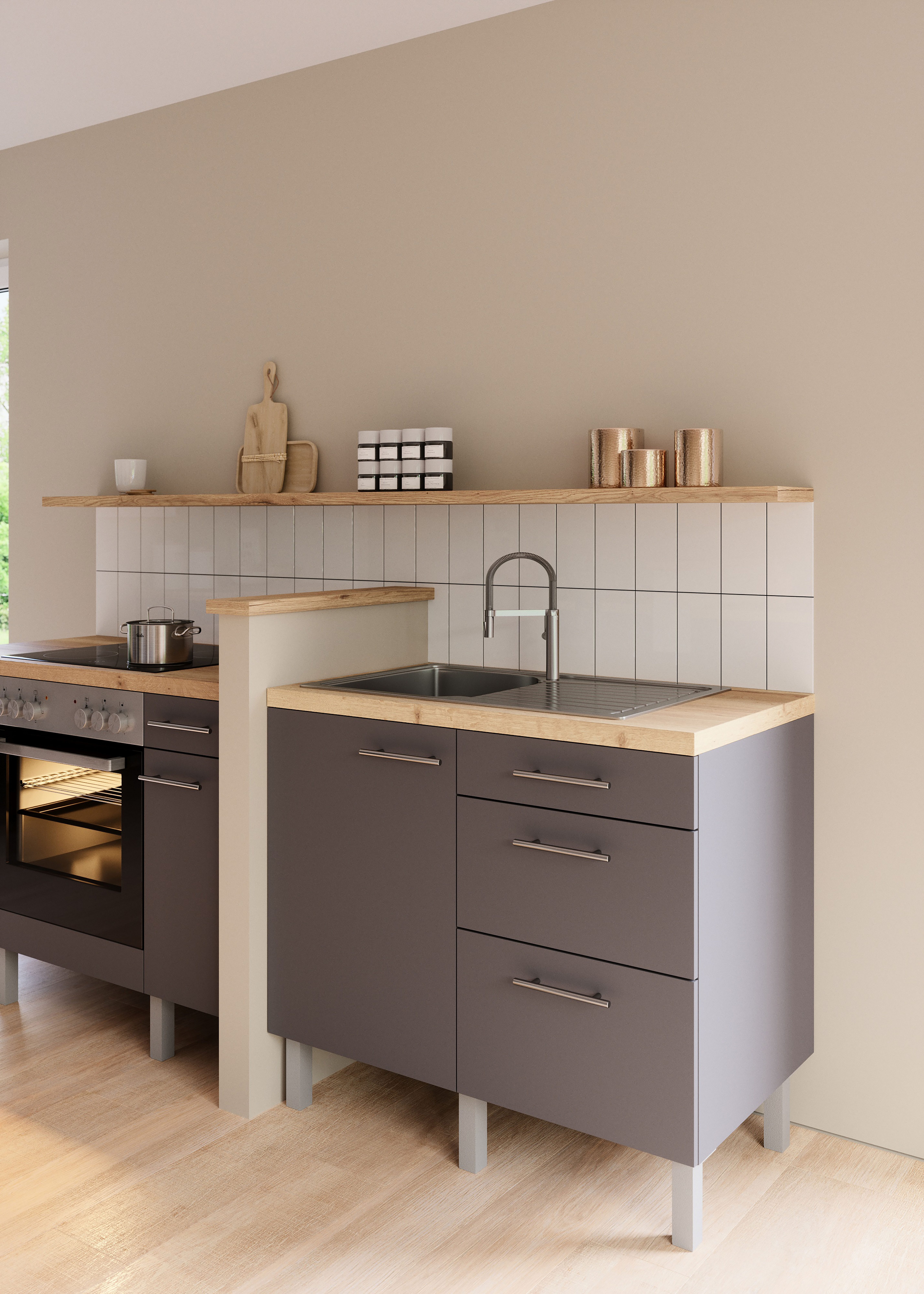 OPTIFIT Pantry keuken Lilly Breedte 100 cm