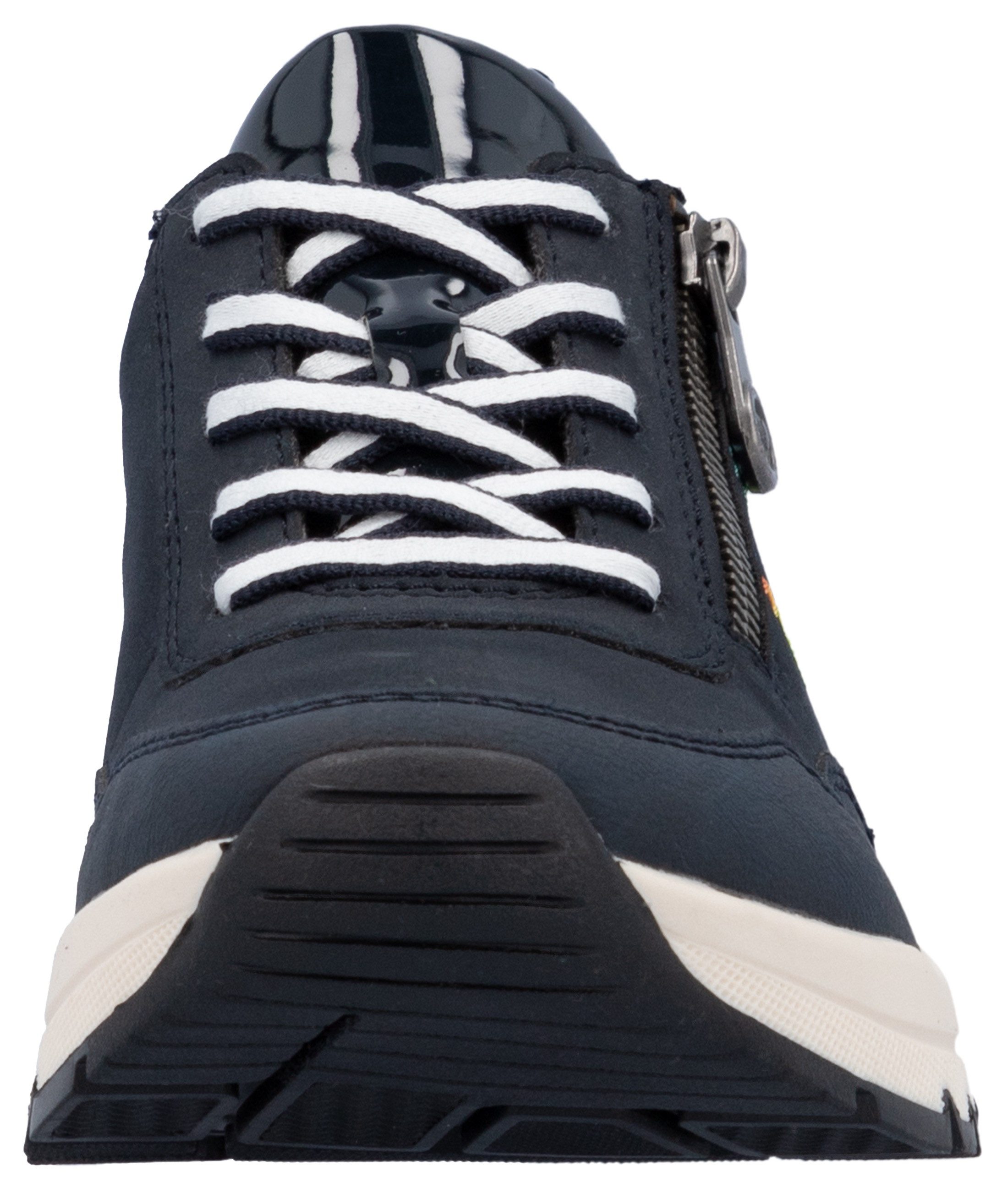 Rieker Sneakers met sleehak , vrijetijdsschoen, lage schoen, veterschoen in comfortabele vorm