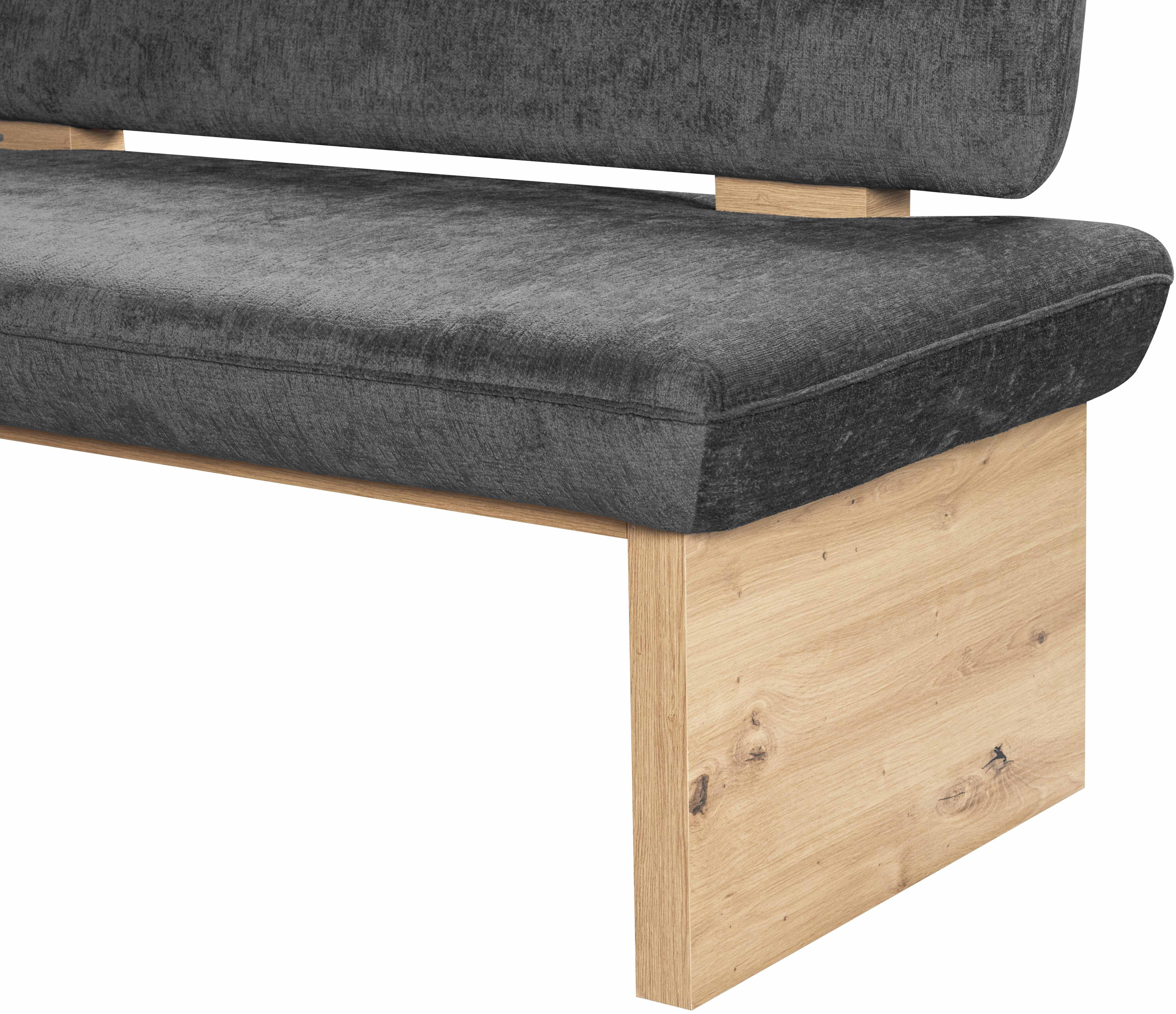 Home affaire Eethoek Louise + Miles eetkamerset, zitgroep, hoekbank, keukenbank Eetkamer zitgroep stoelen tafel en bank comfortabel gepolsterd (4-delig)