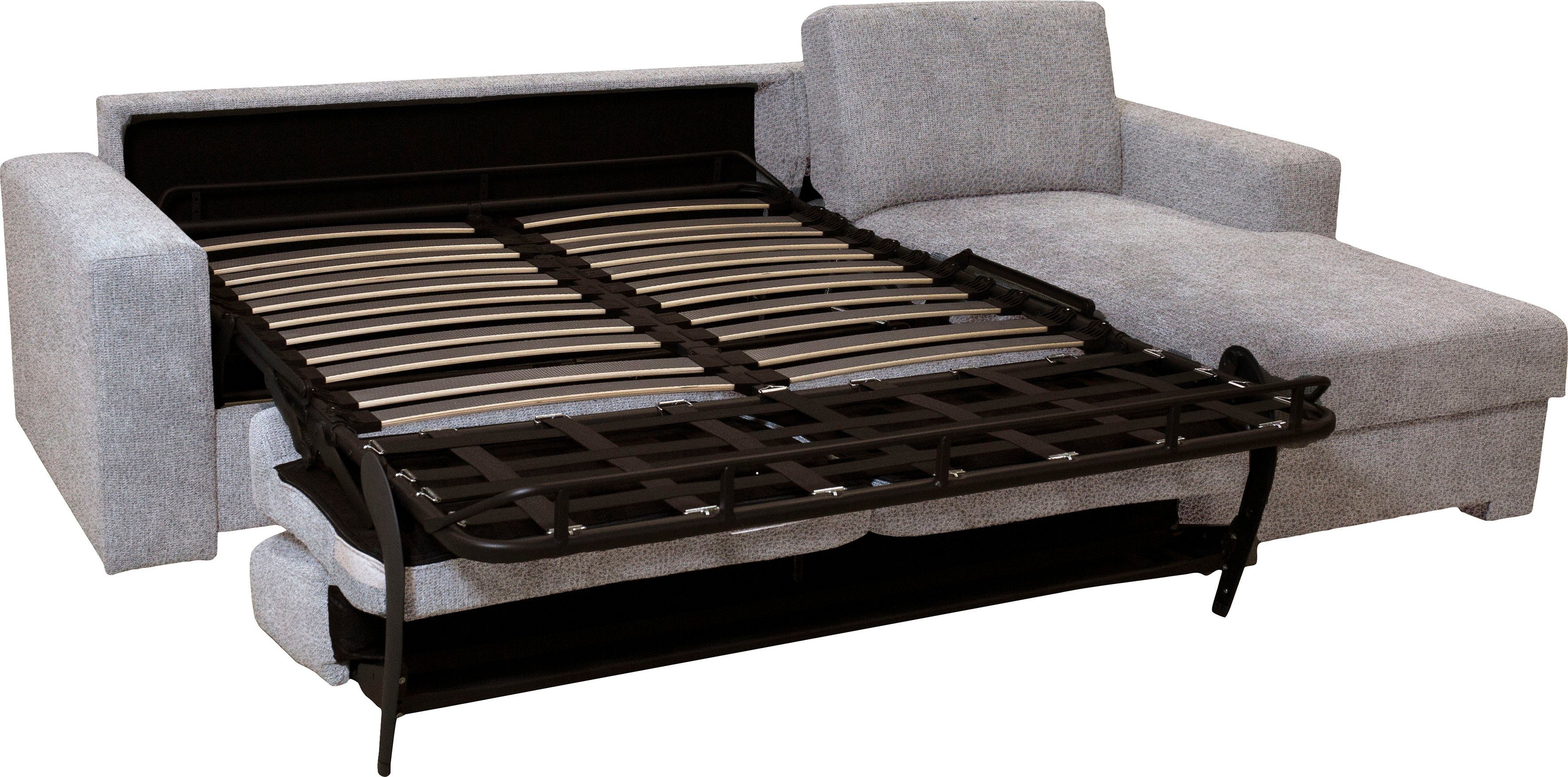 Home affaire Hoekbank Roma "M" matras hoogte 14 cm, slaapfunctie, met ondervering,