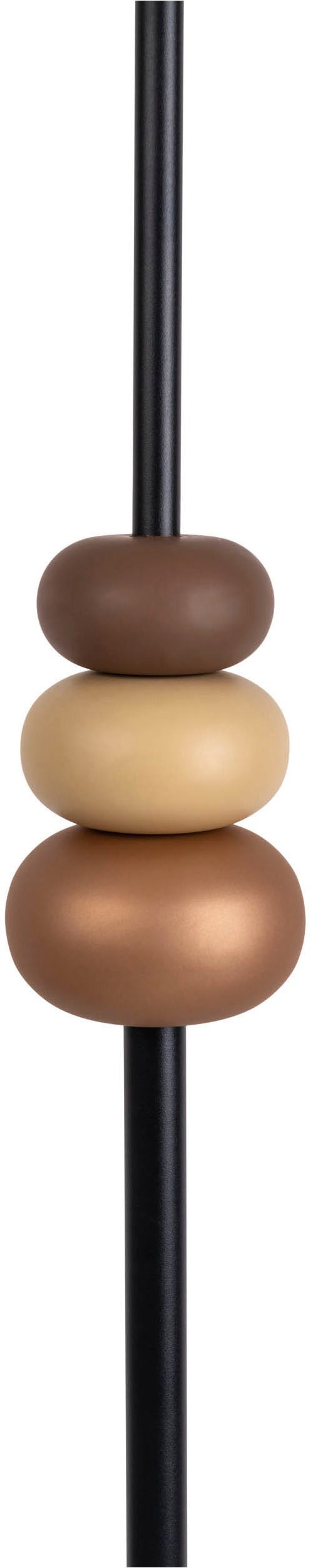 näve Staande lamp Elina H: 155cm, stoffen kap wit, E27 max. 40W, snoer 180cm zwart (1 stuk)