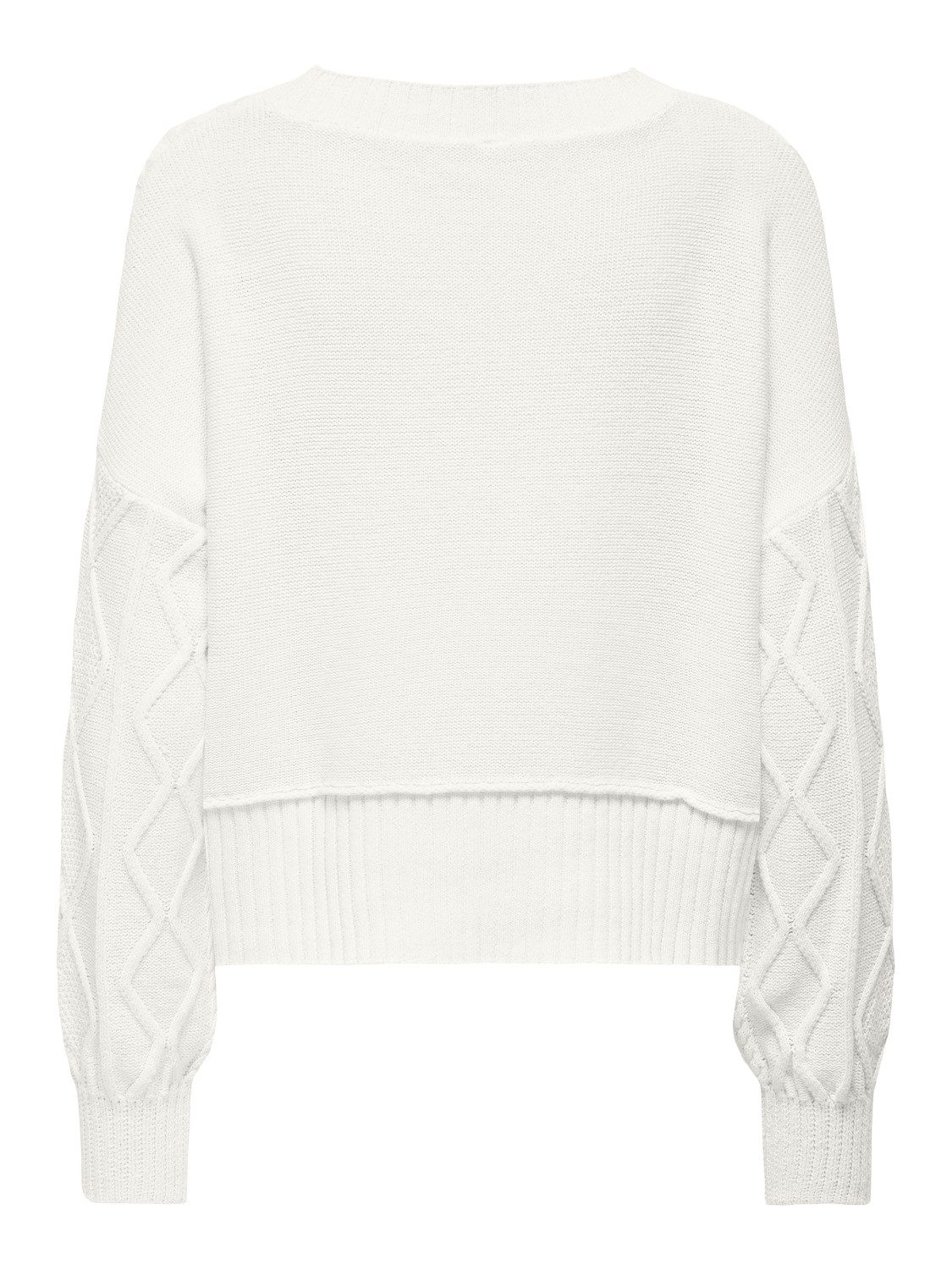 Only Gebreide trui ONLKAYA LIFE LS LOOSE CABLE ONECK CC KNT