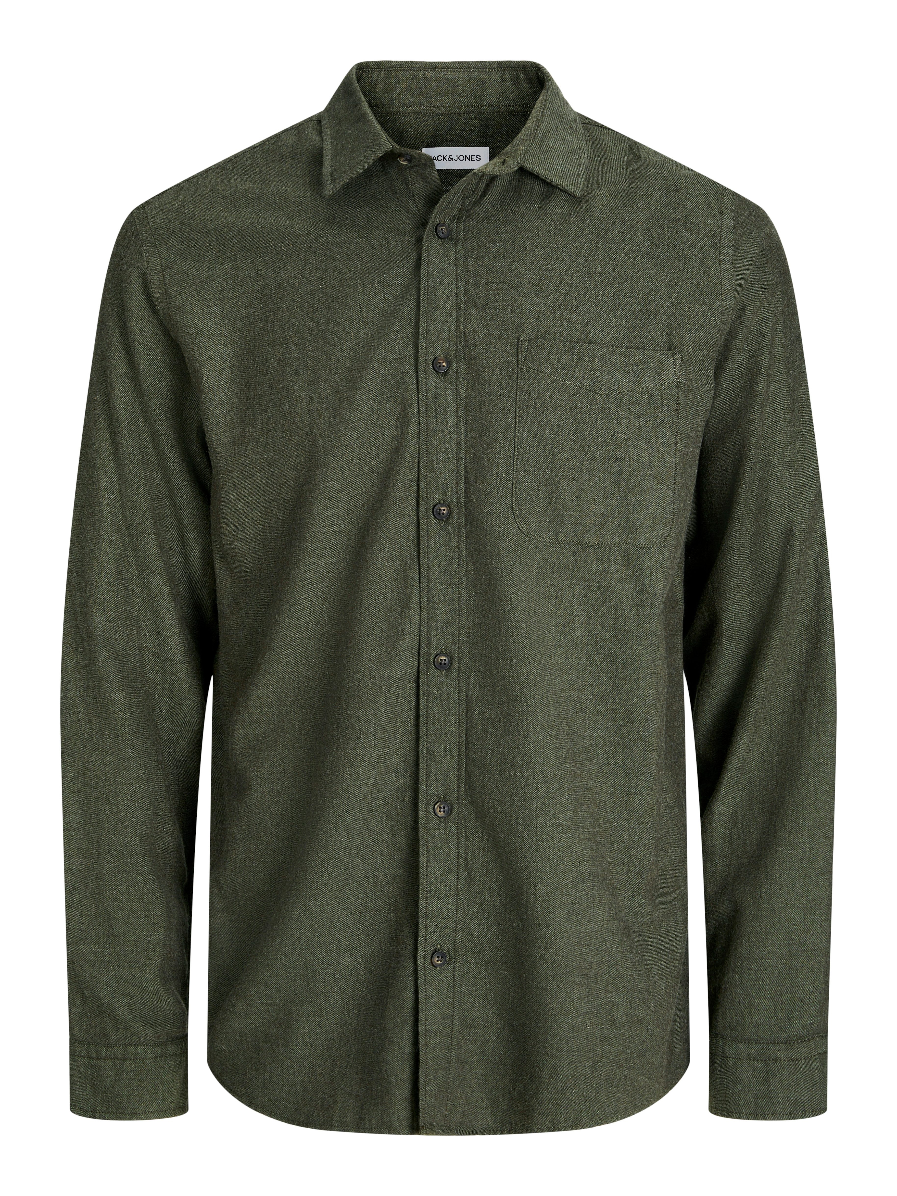 Jack & Jones PlusSize Overhemd met lange mouwen JJECLASSIC MELANGE SHIRT L/S SN PLS
