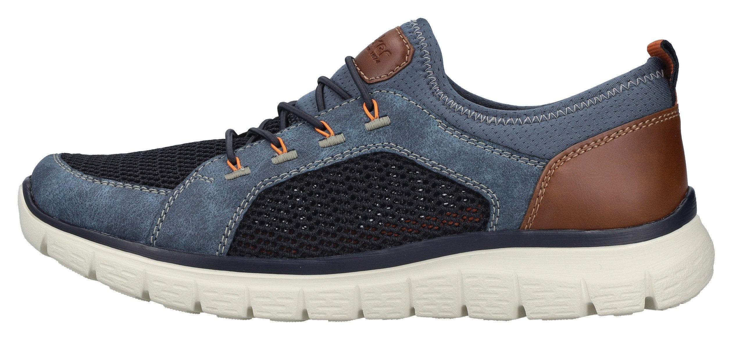 Rieker Slip-on sneakers , instapschoen, slipper, vrijetijdsschoen, elastische band en lichte zool