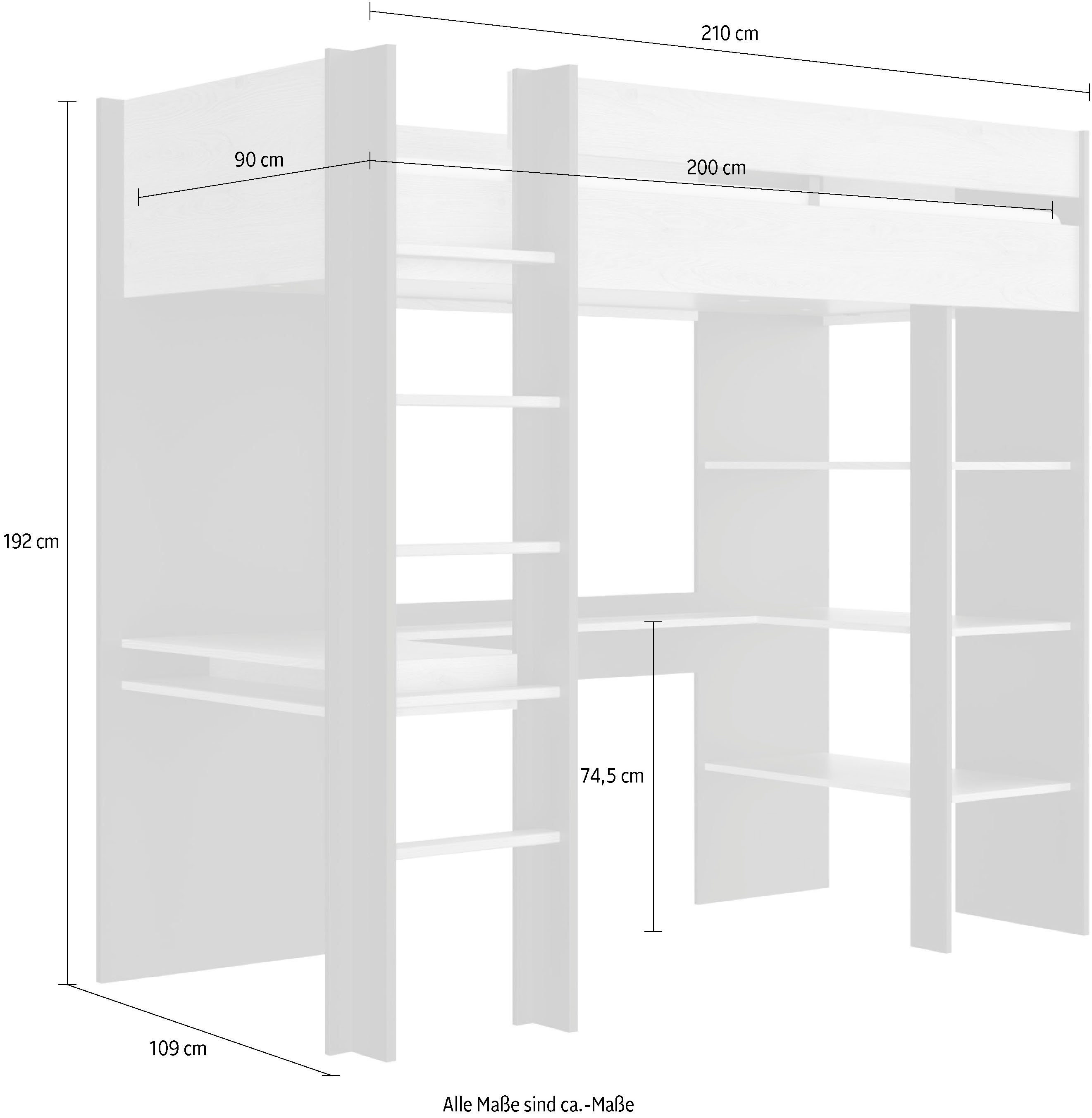Gami Stapelbed Duplex met geïntegreerd bureau