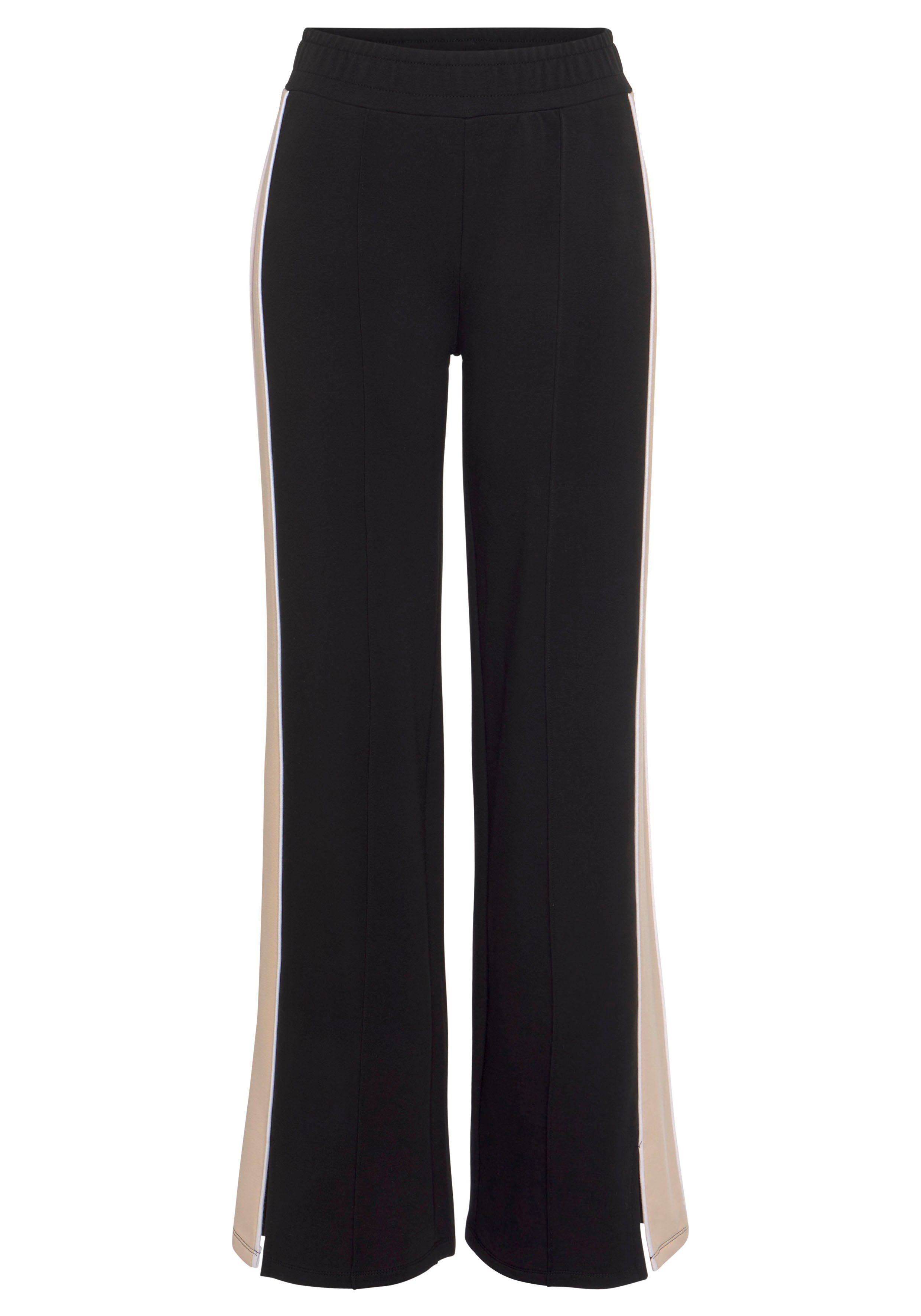 s.Oliver RED LABEL Beachwear Sweatbroek Loungebroek met contraststrepen en pipings, loungewear