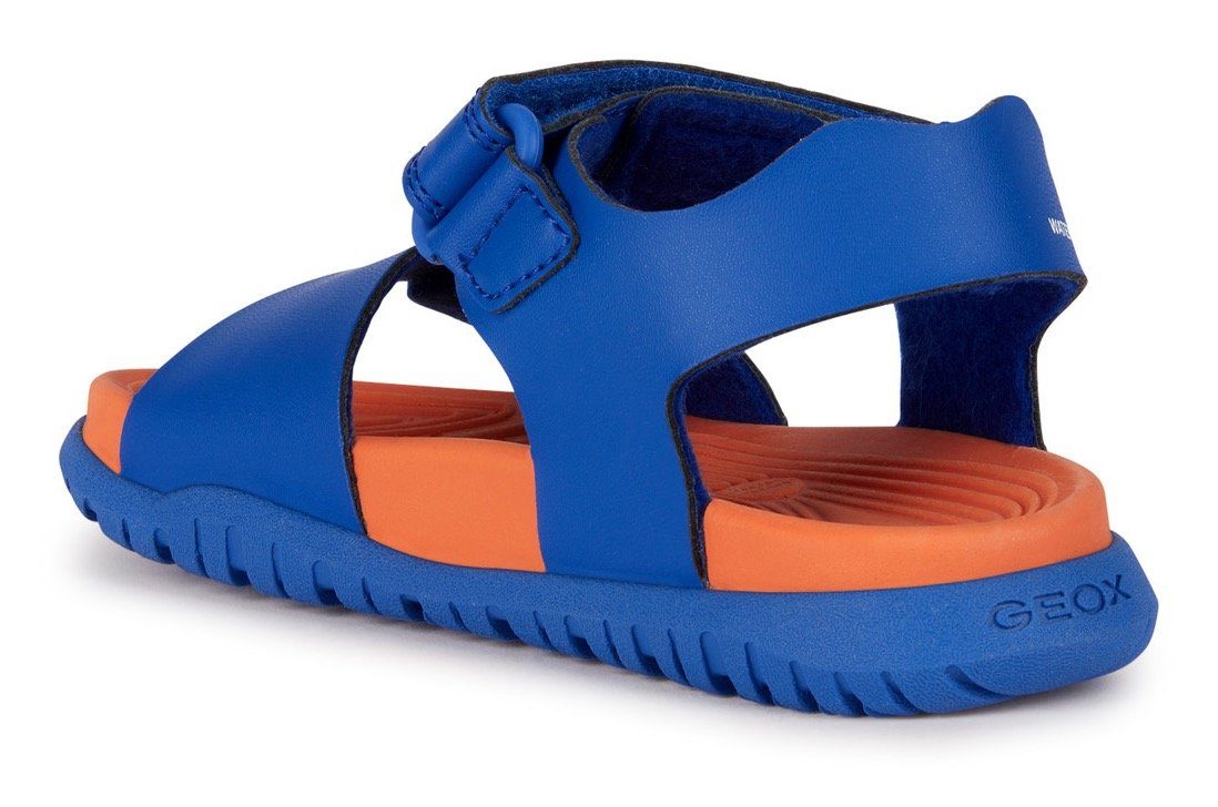 Geox Badslippers J SANDAL FOMMIEX BOY zomerschoen badschoen klittenbandschoen met klittenbandsluiting