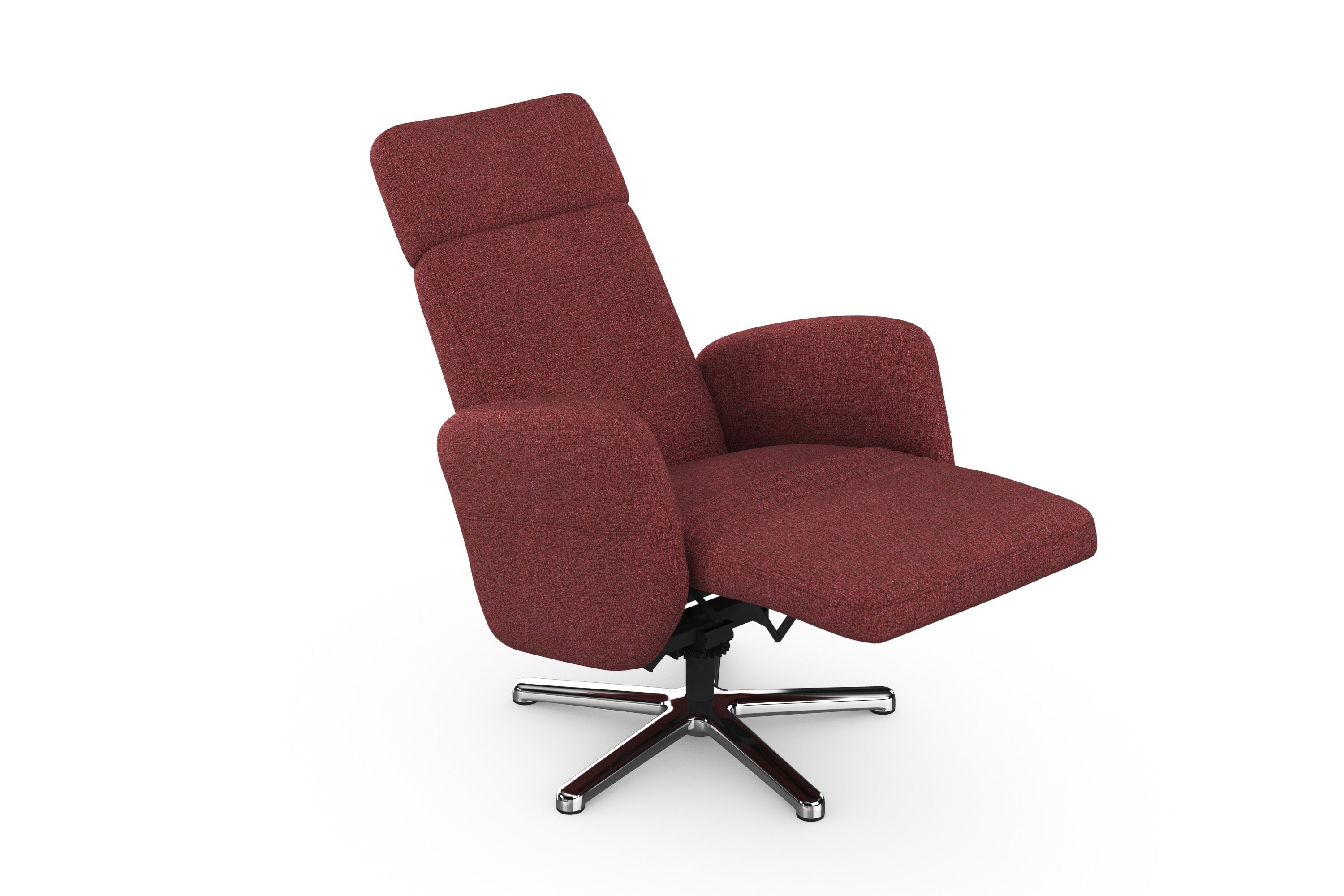 sit&more Relaxfauteuil Grenoble, incl. hoofdsteunverstelling en bekabelde afstandsbediening