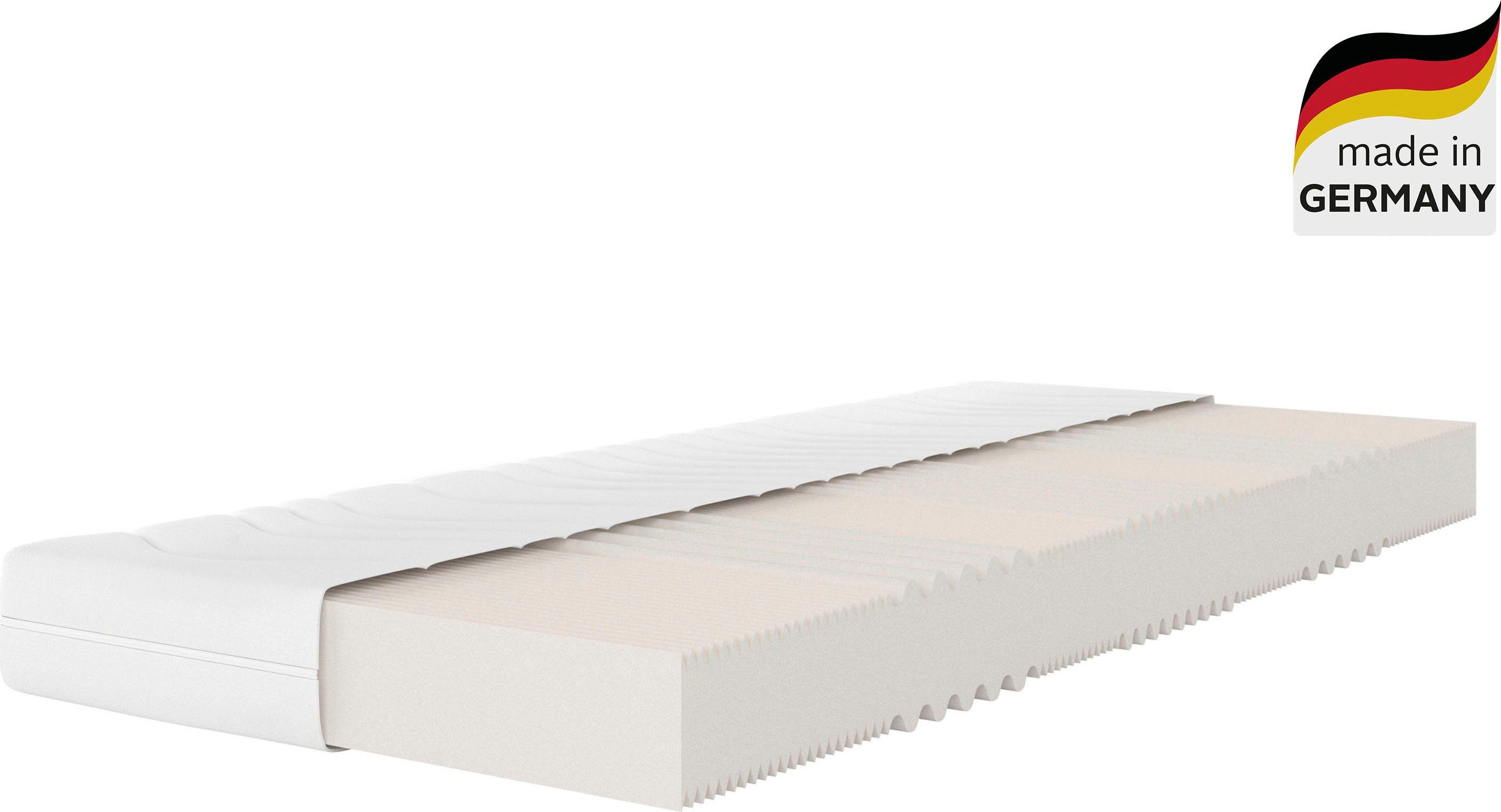my home Comfortschuimmatras 7-zones, matras in 90x200, 140x200 cm en andere maten hoogte 16 cm comfortschuim matrassen maat 4 (101-120 kg) wit