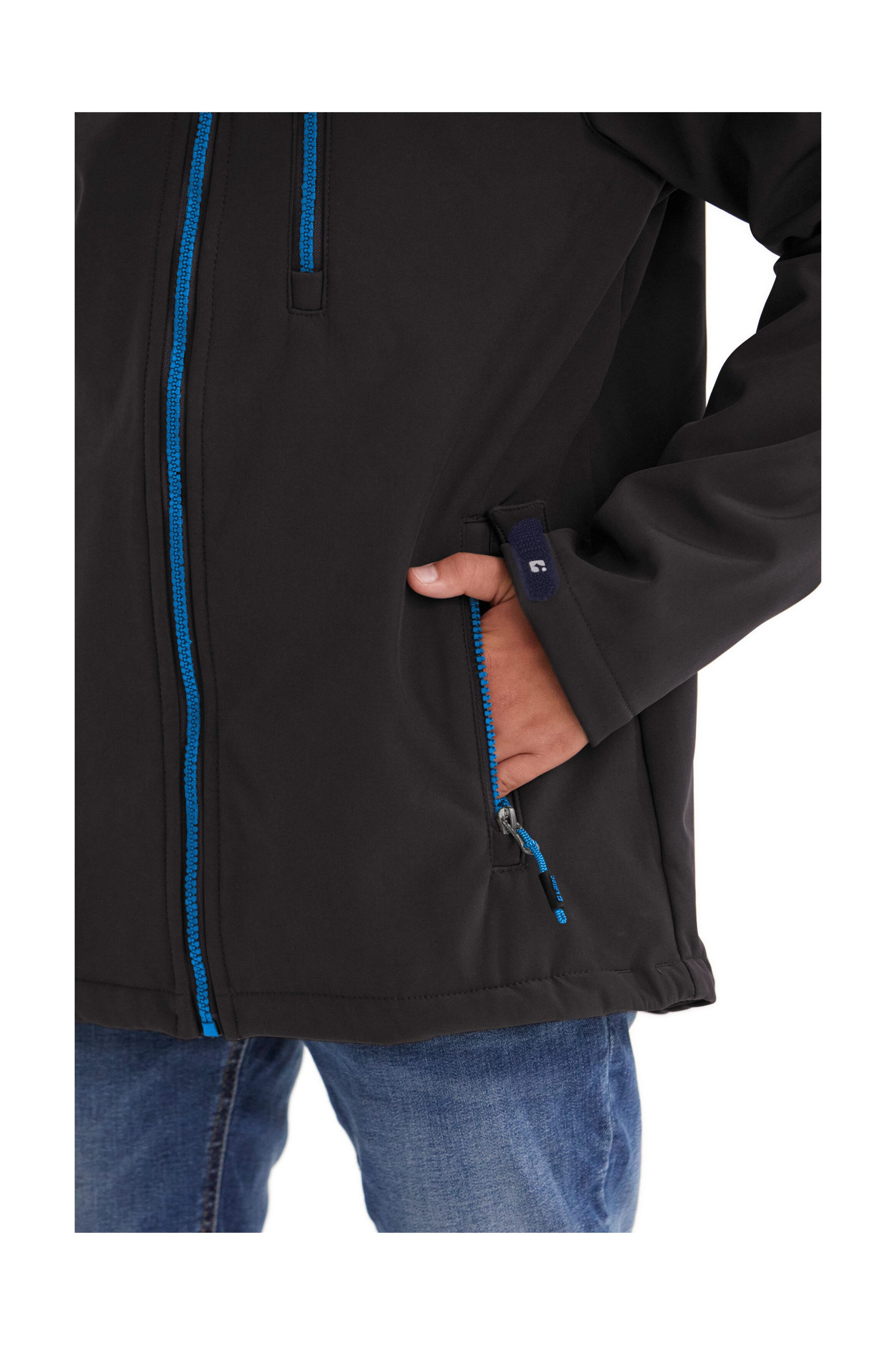 Killtec Softshell-jack Boys softshell-jack Waterafstotende softshelljack met capuchon, fleece en PFAs-vrij