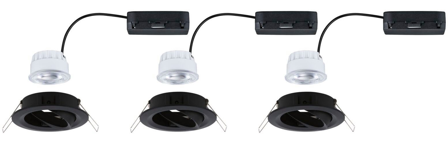 Paulmann Ledinbouwlamp LED inbouwlamp Nova Coin rond 84mm 50° (3 stuks)