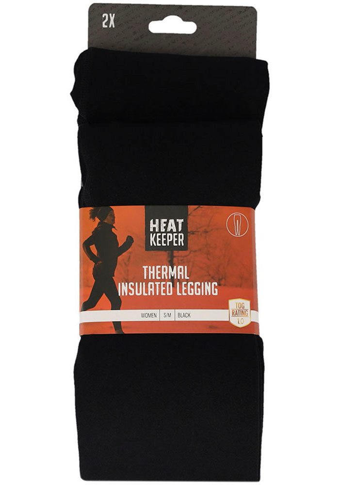 HEAT keeper Thermolegging LADIES THERMAL LEGGING met geborstelde binnenkant en isolerende laag voor de winter (2 stuks, Set van 2)