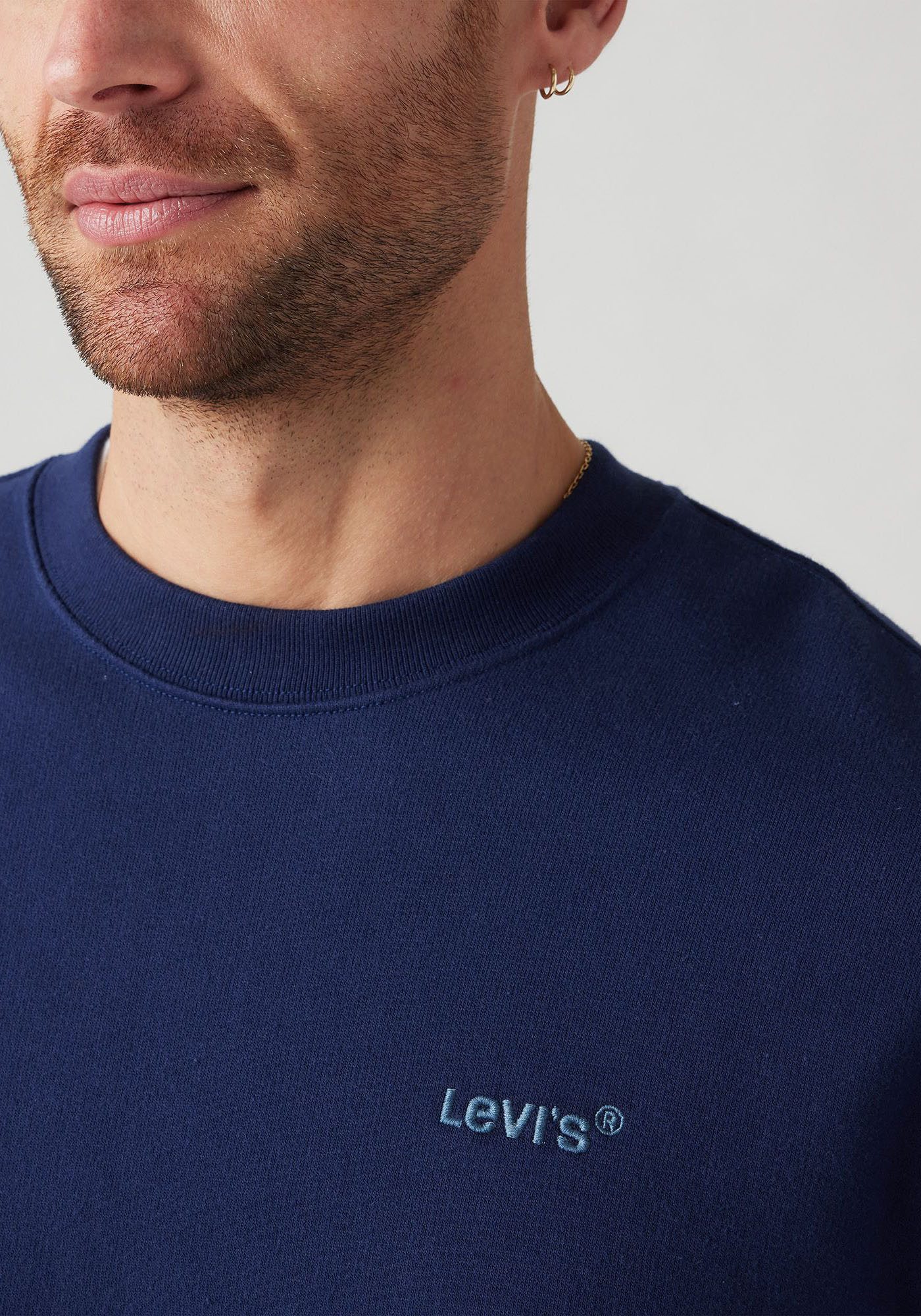 Levi's® Sweatshirt AUTHENTIC CREW met geborduurd logo